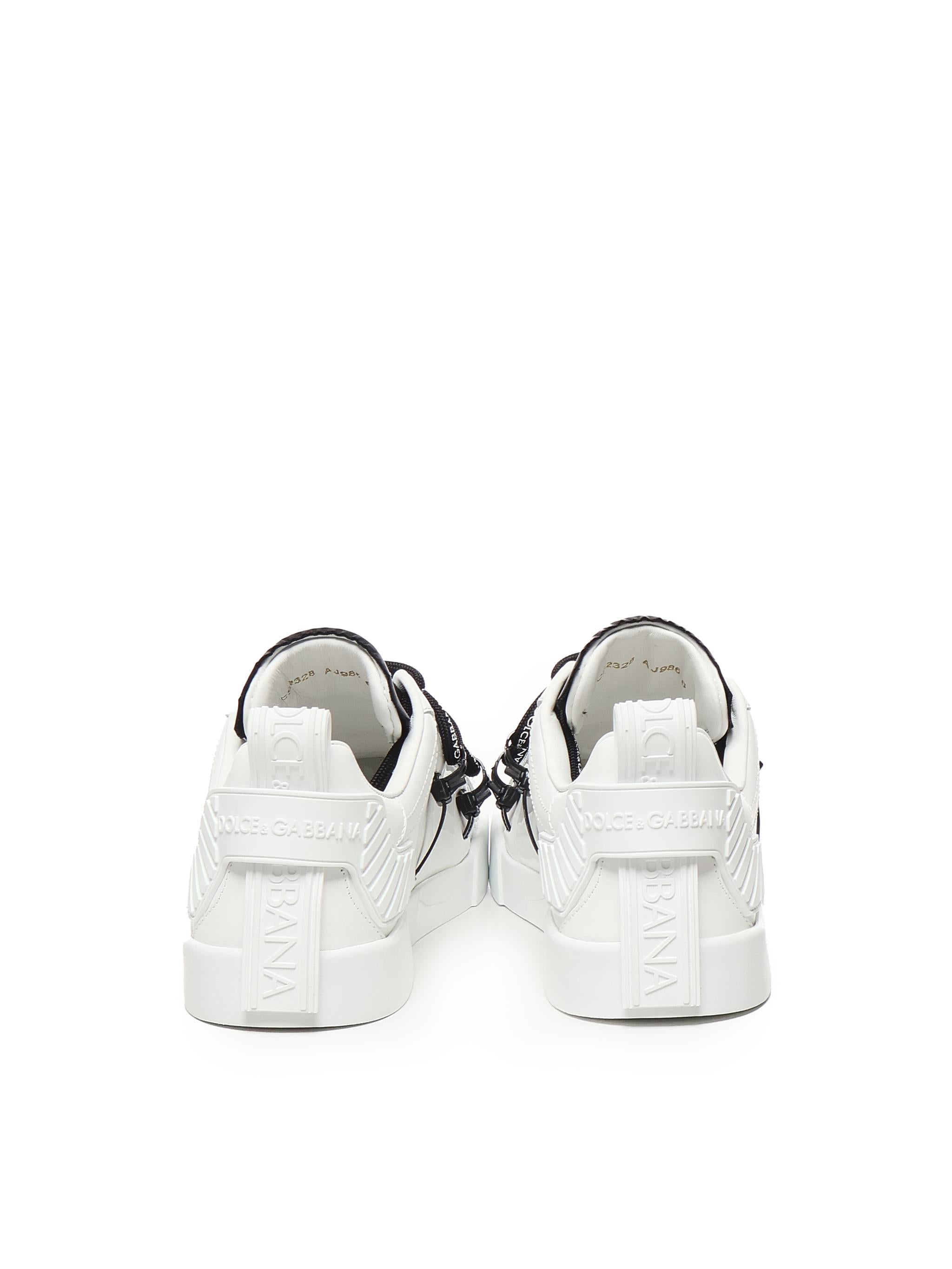 Sneaker Portofino in vitello e vernice CS2328 AJ98689697 DOLCE & GABBANA