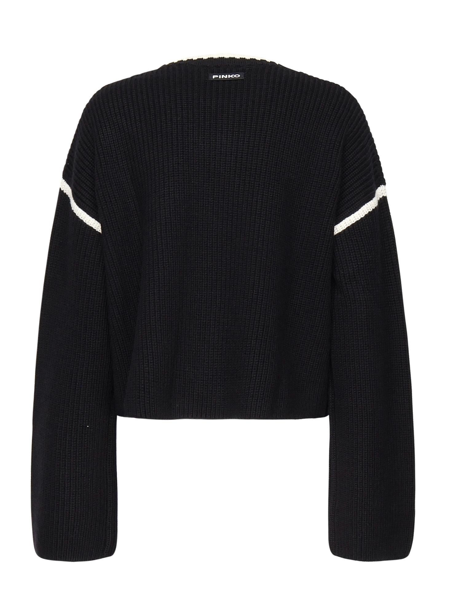 Maglione Alicudi con logo 105397 A2PKEZ1 PINKO