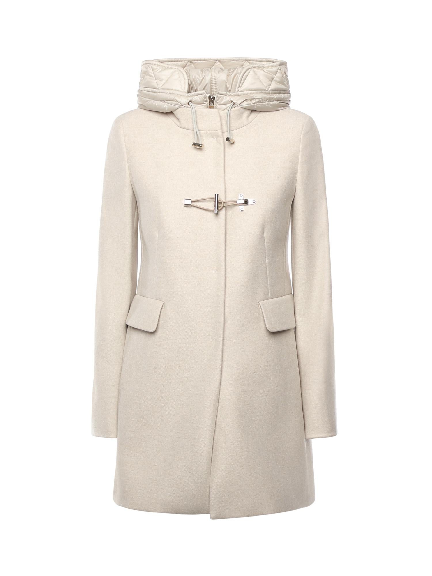 Toggle Coat in panno di lana mélange<BR/> NAW59513430XMY C002 FAY