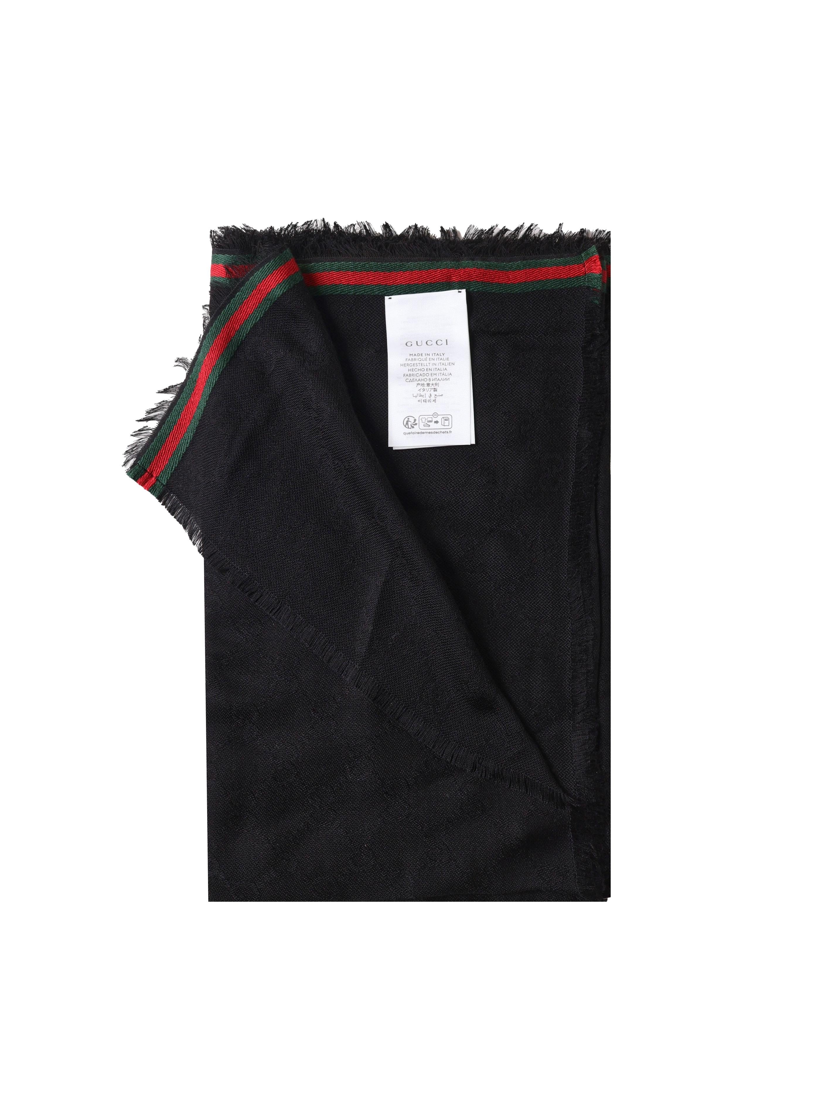 Stola in seta e cotone GG 795284 4G4831066 GUCCI