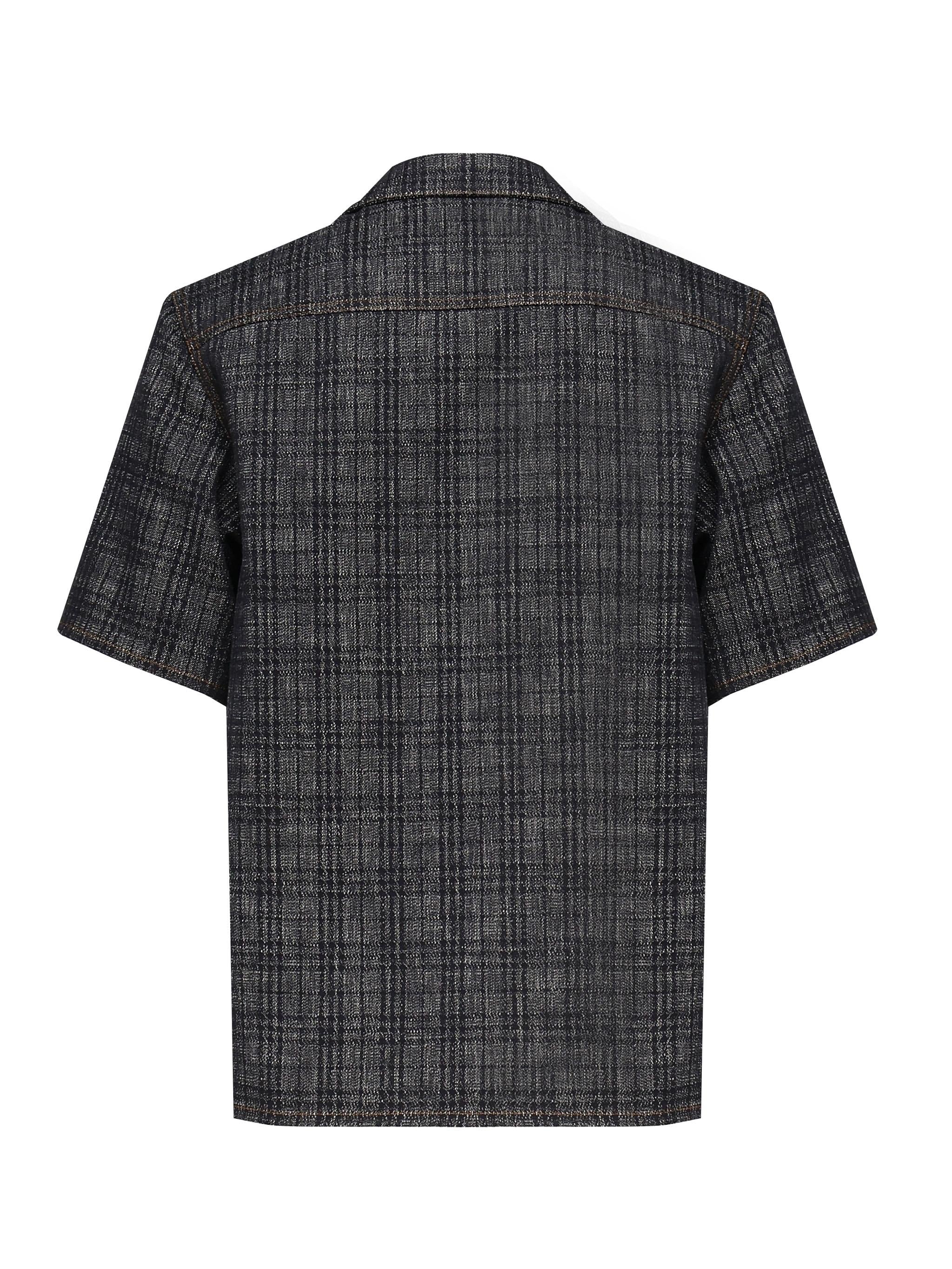 Camicia in denim Check 8113431 A5924 BURBERRY