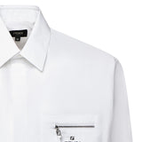 Camicia in cotone con logo FS1098 AN08F0QA0 FENDI