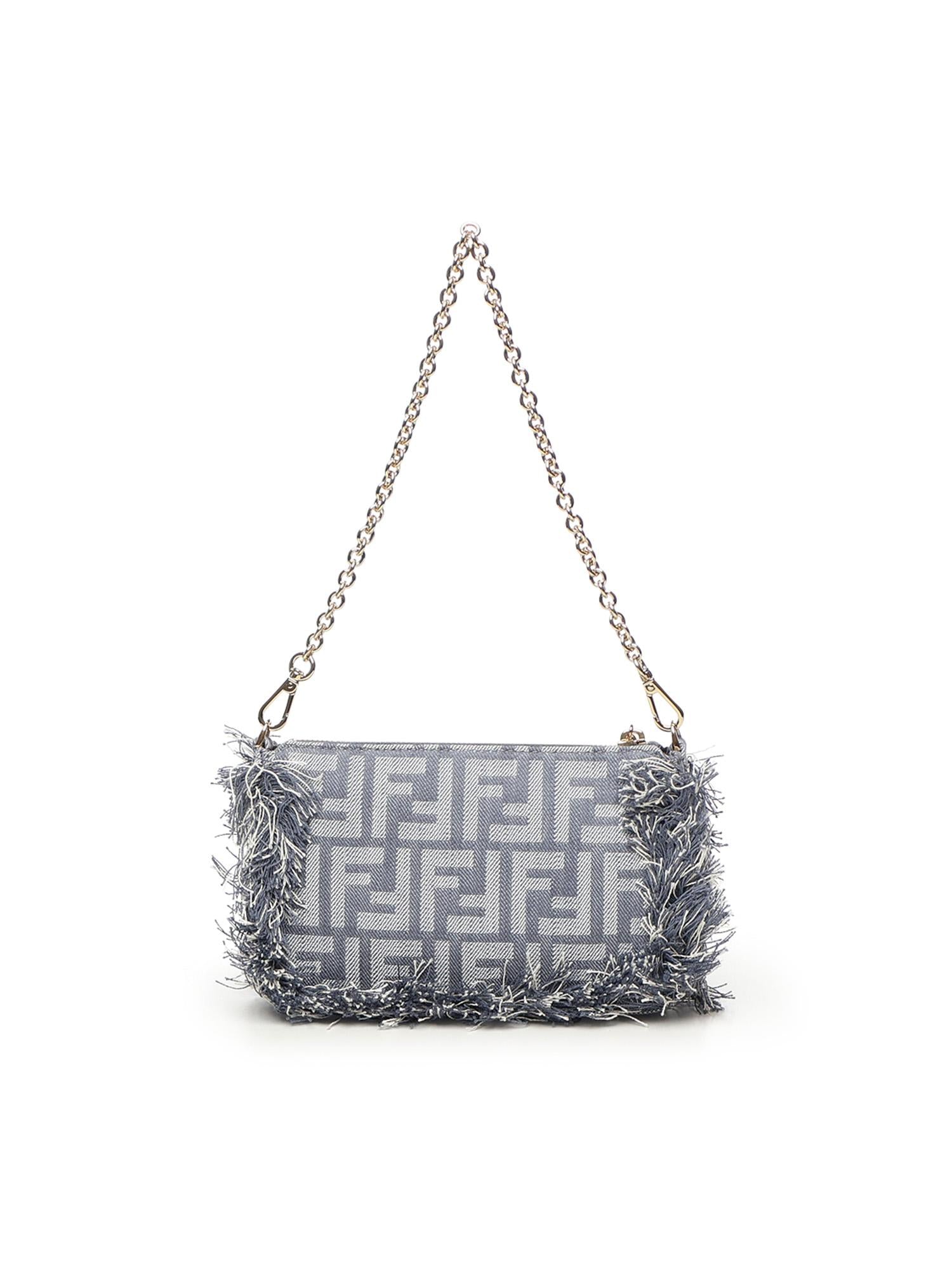 Pouch Baguette FF Jacquard 8BS073 AUT4F1SXQ FENDI