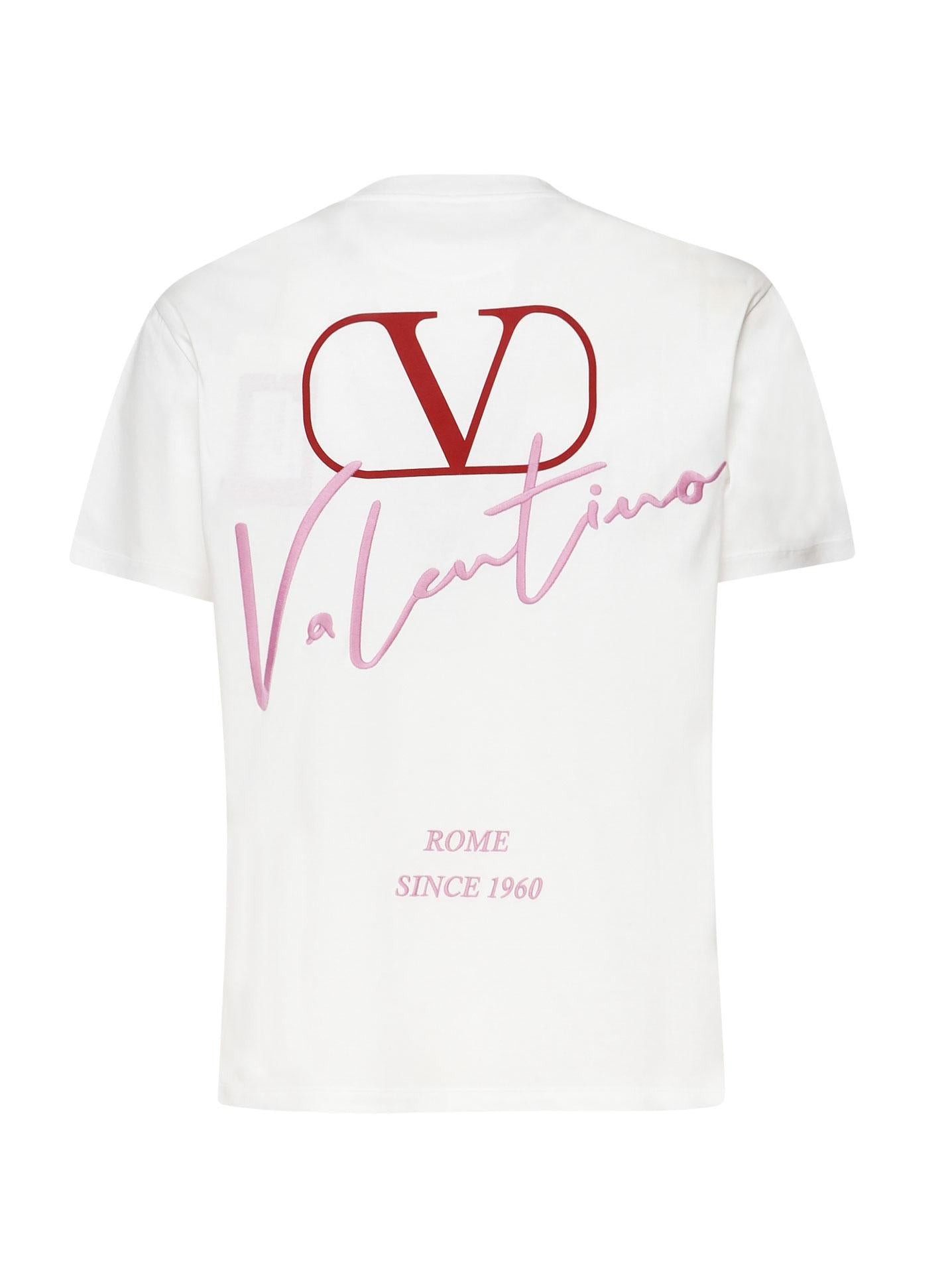 T-shirt in cotone con logo 5V0MG13A AE60BO VALENTINO GARAVANI
