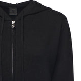 Cardigan con zip in lana e cashmere 105491 A2Q9Z99 PINKO