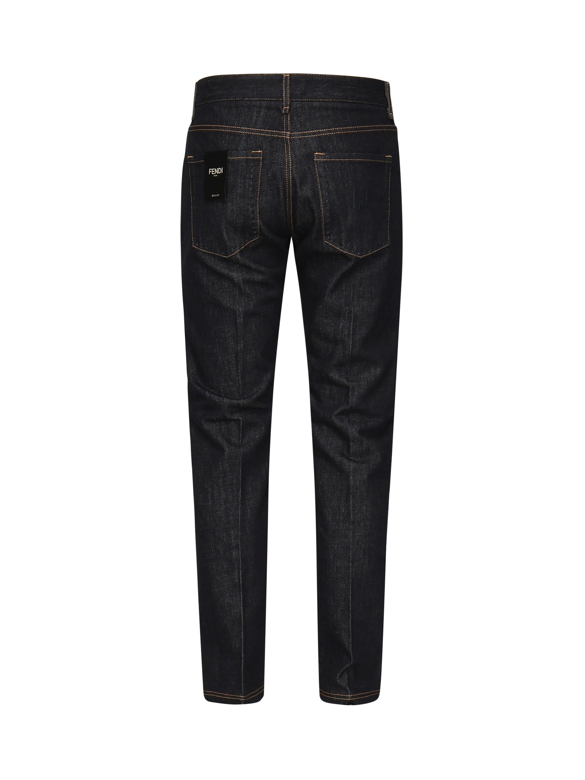 Denim selleria con logo FLP288 AUAGF1RXI FENDI