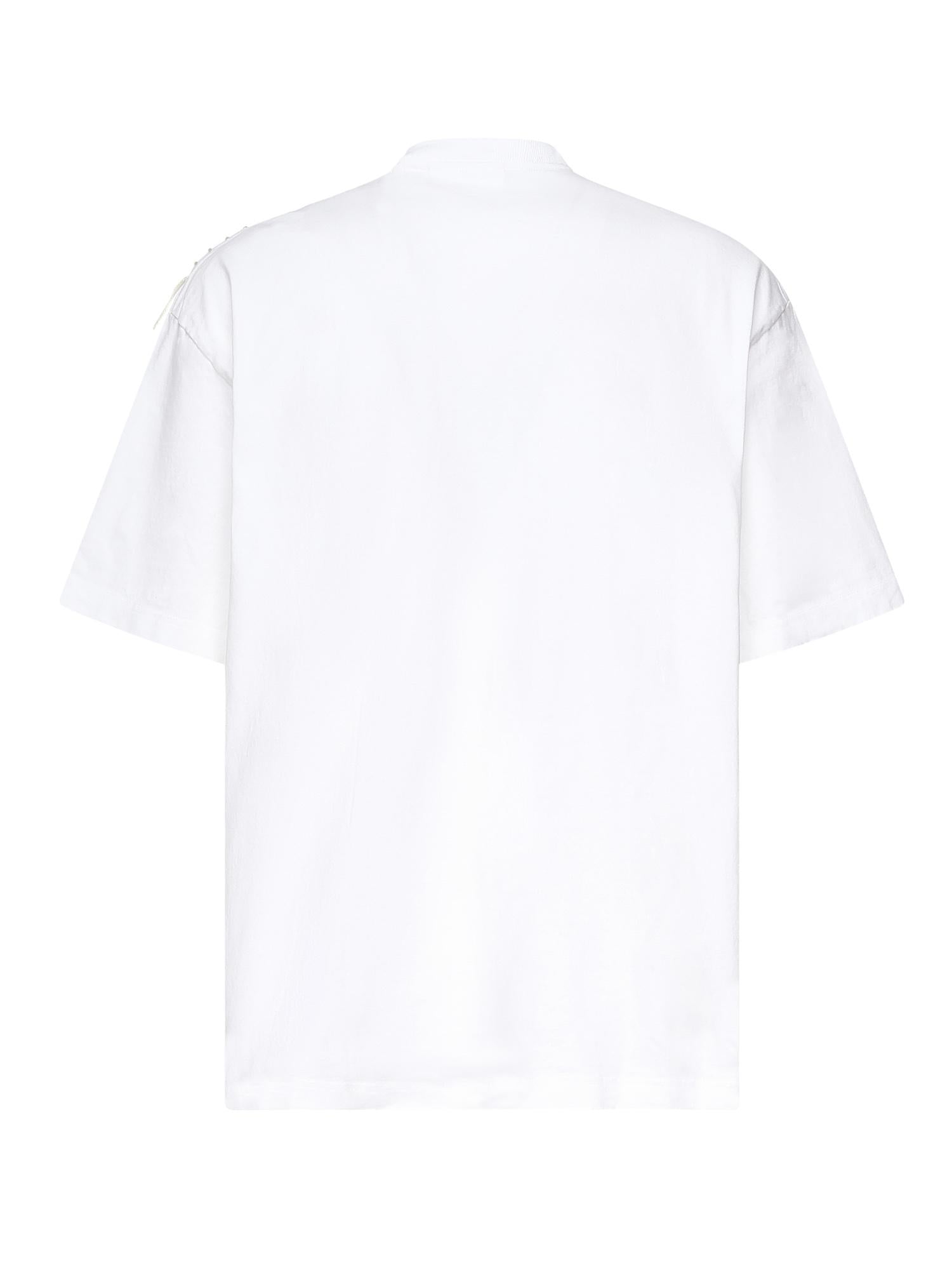 T-shirt con ricamo logo A3443001 WHITE AXEL ARIGATO