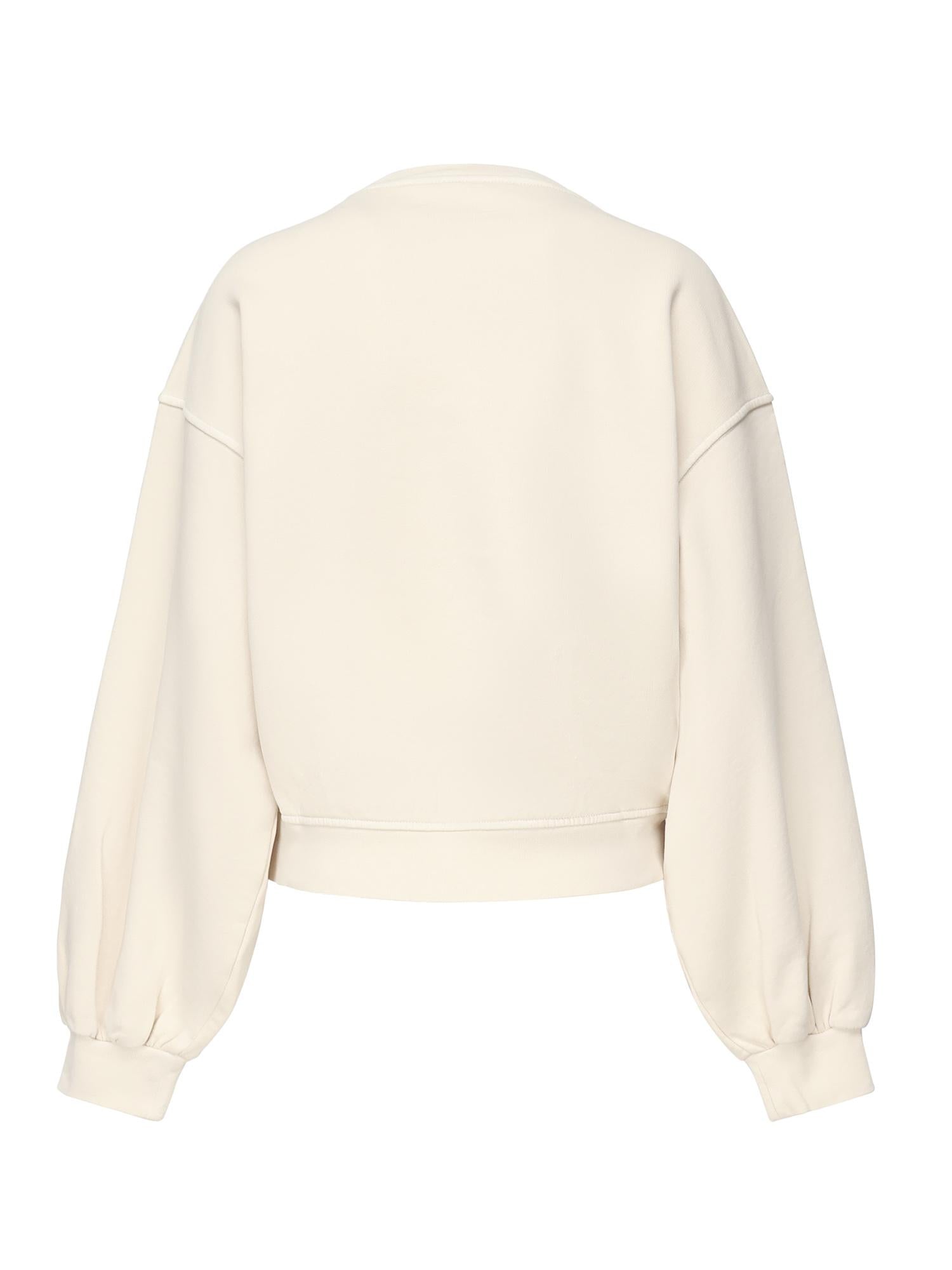 Felpa cropped con logo 105510 A2RBC03 PINKO