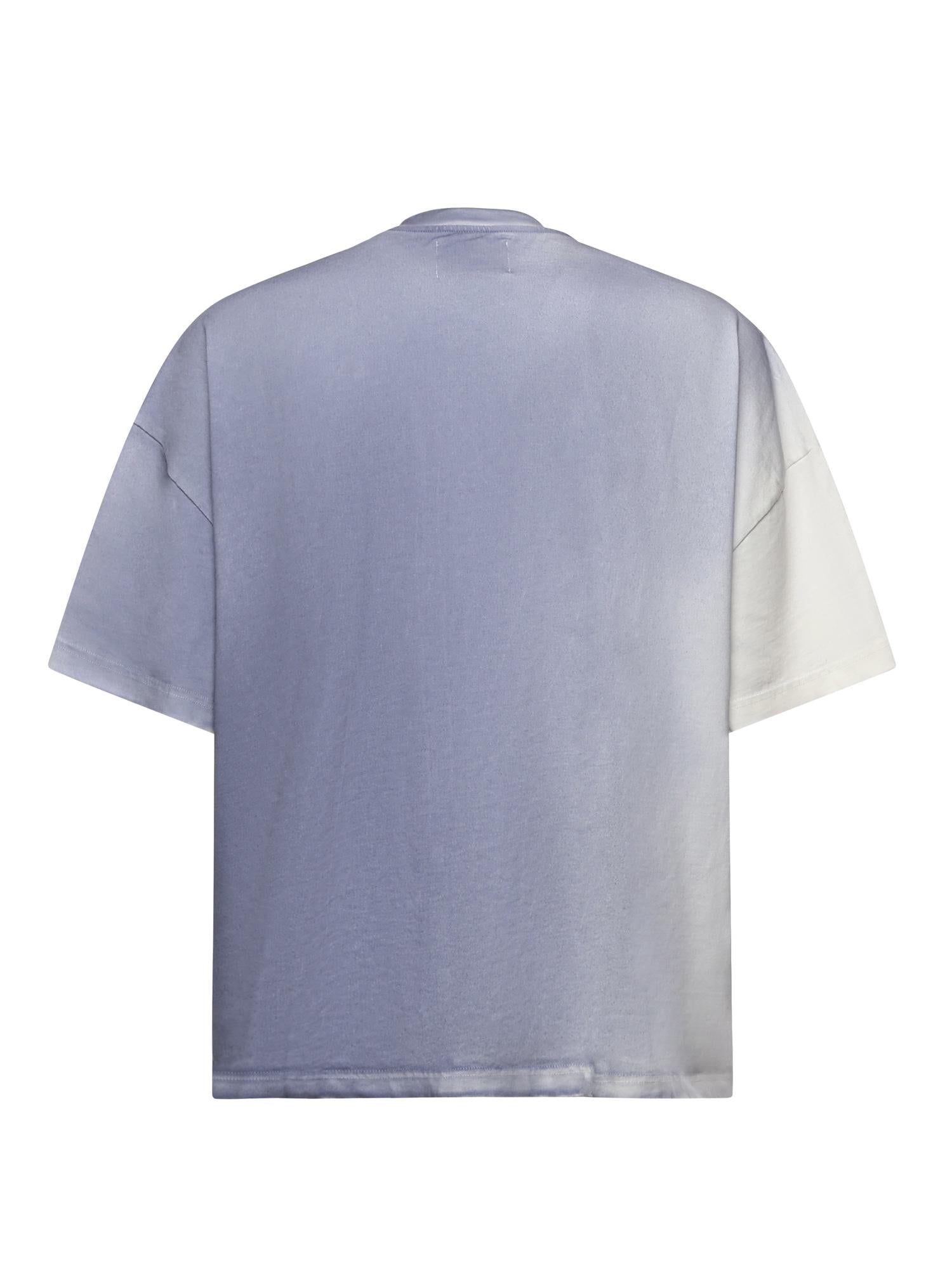 T-shirt in cotone con logo TS003001 BLU BONSAI