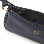 Borsa a tracolla Mini Half Moon Baguette in pelle 105069 A0QOG08Q PINKO