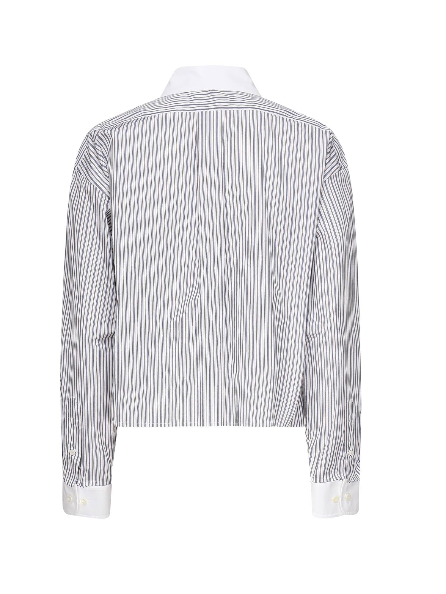 Camicia in popeline a righe<BR/> MK1971 174TF0963 MIU MIU