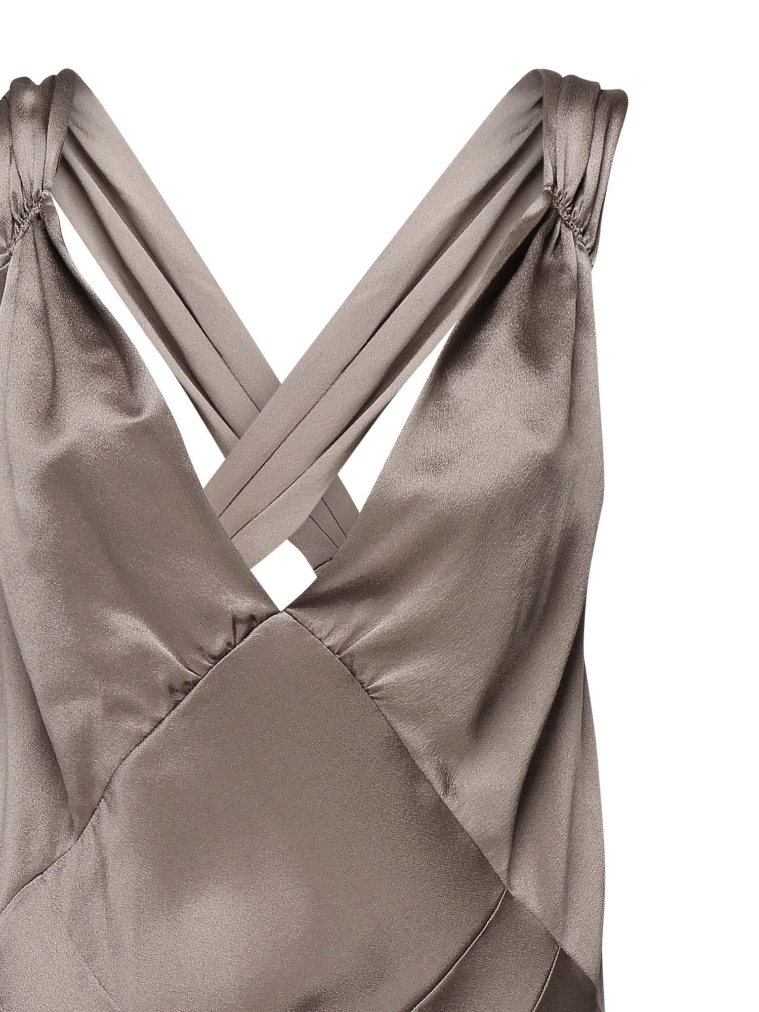 Abito lungo incrociato sulla schiena 797615 Y001W2783 SAINT LAURENT
