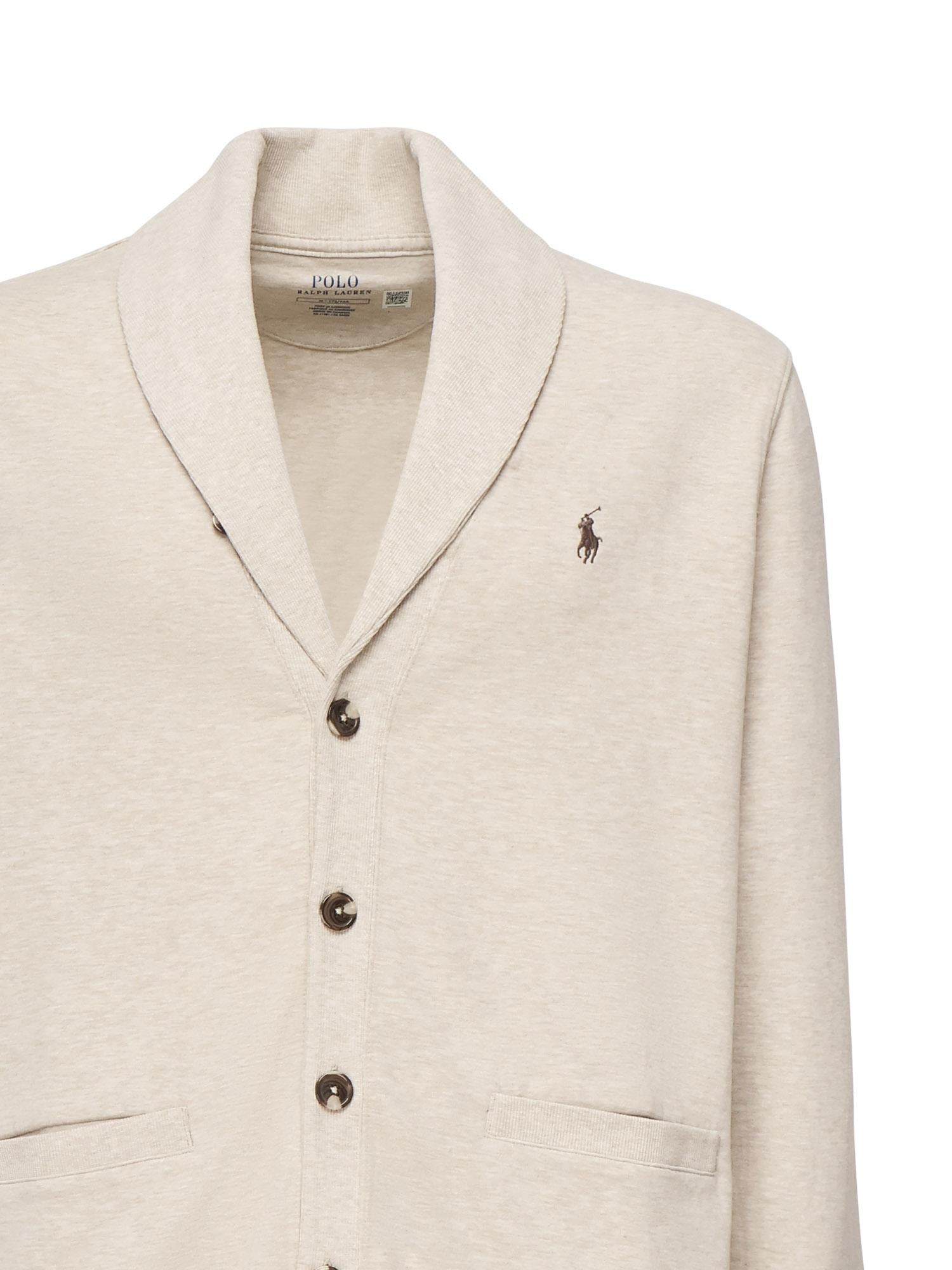 Cardigan in misto cotone con logo 710877008 008 POLO RALPH LAUREN