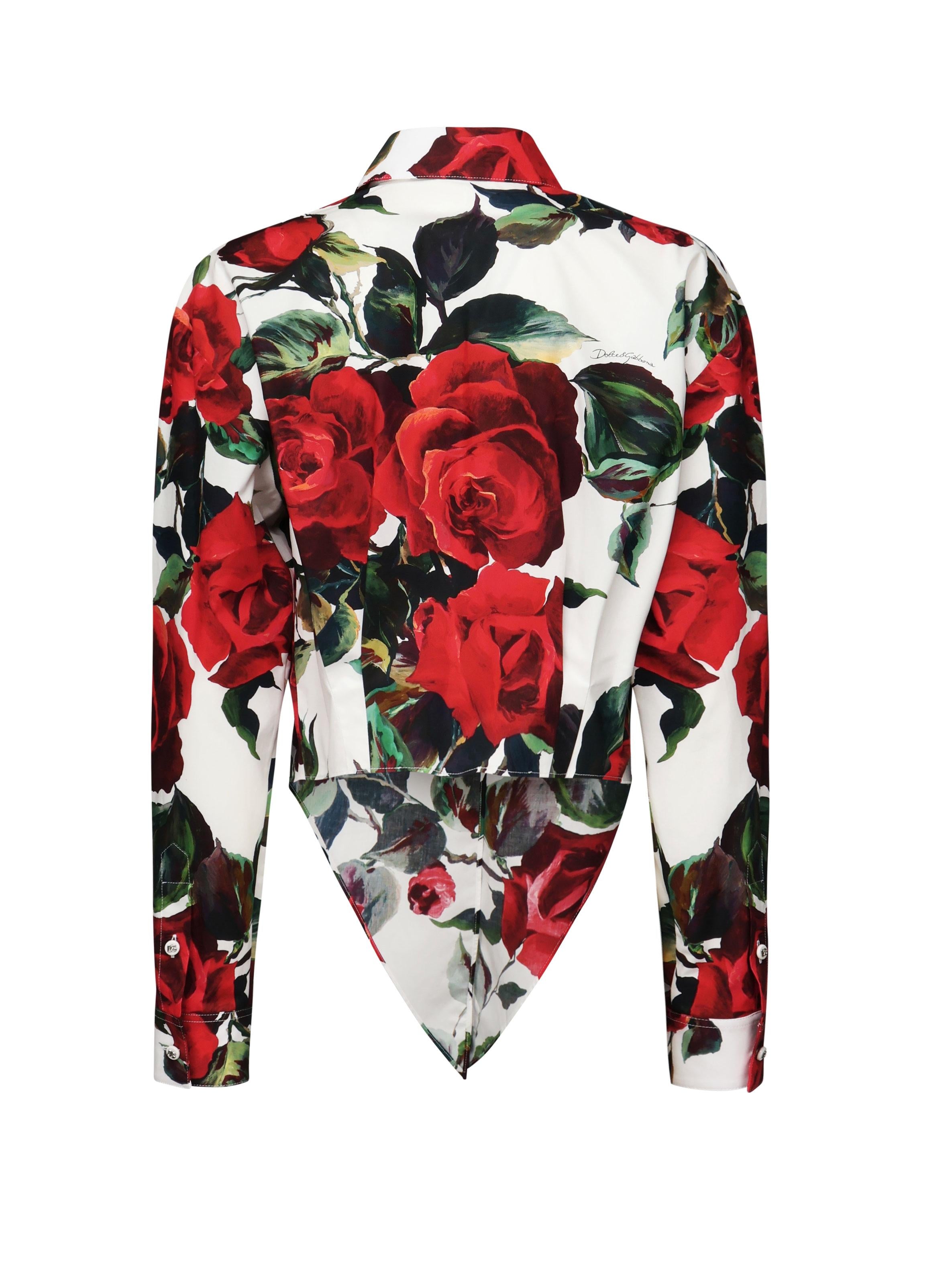 Camicia cropped con stampaShirt F5S65T HS5S2HA5KQ DOLCE & GABBANA