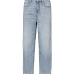 Jeans larghi con fondo sfrangiato<BR/> 103857 A2E5PJN PINKO