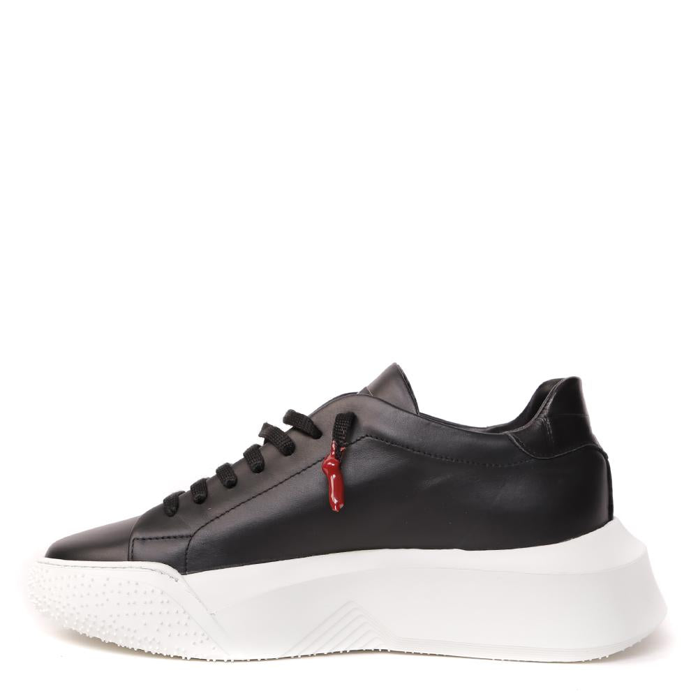 SNEAKERS NEMESIS IN NAPPA COLORE NERO NEMESIS 2 NAPPA NAPPA/COCCONERO/NERO GIULIANO GALIANO