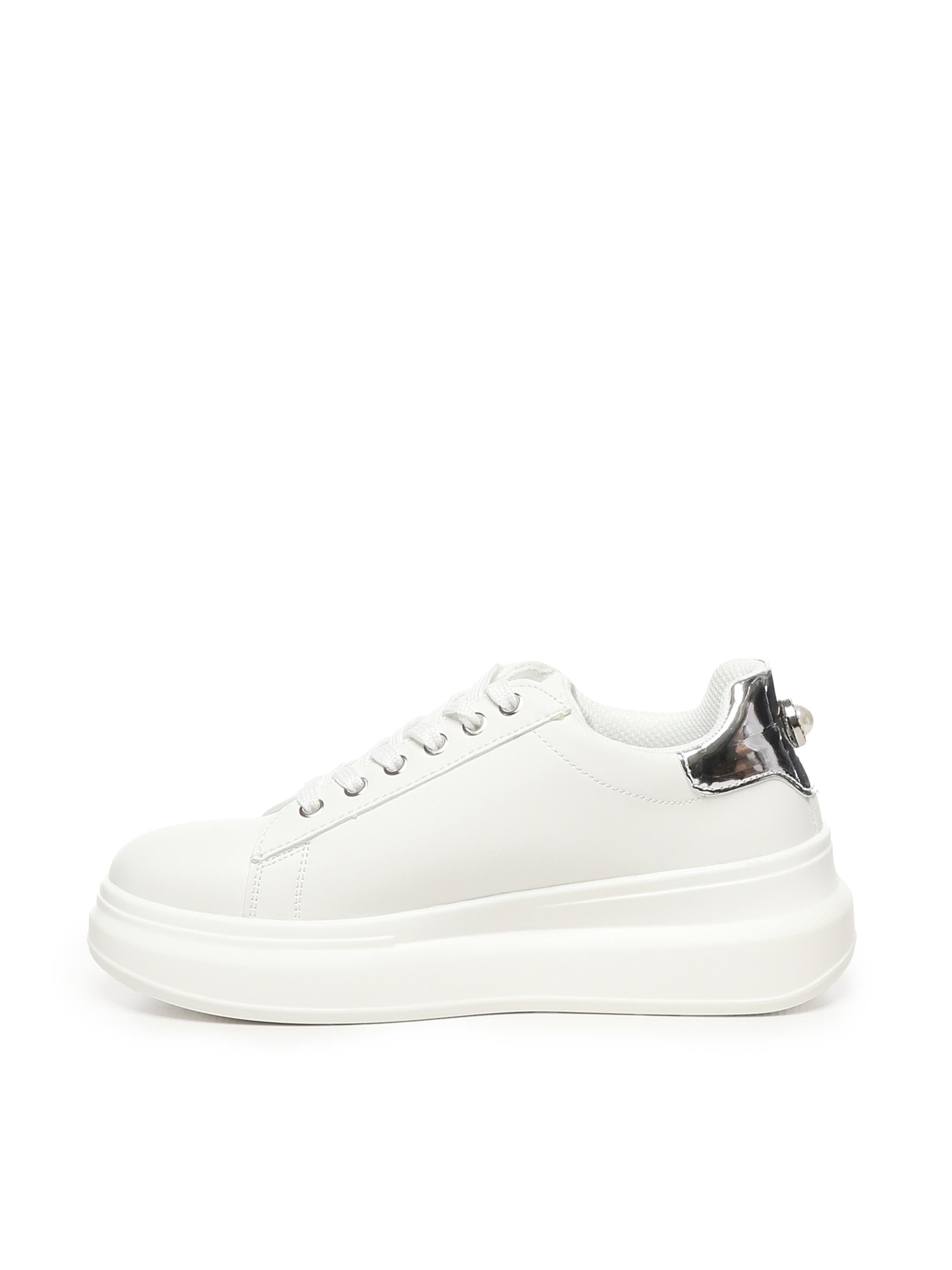 Sneakers Polis BYSC9BM01MET BIAN/ARGENT BY BYBLOS