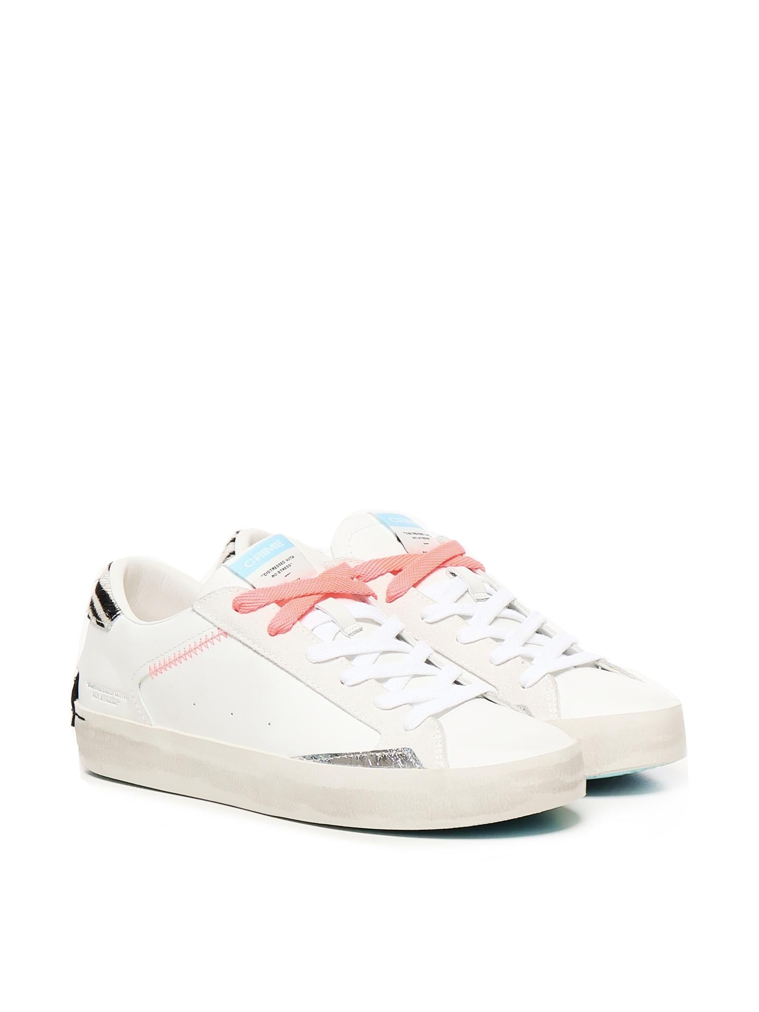 Sneakers Distressed Tropical Zebra 20003PP7 CRIME LONDON