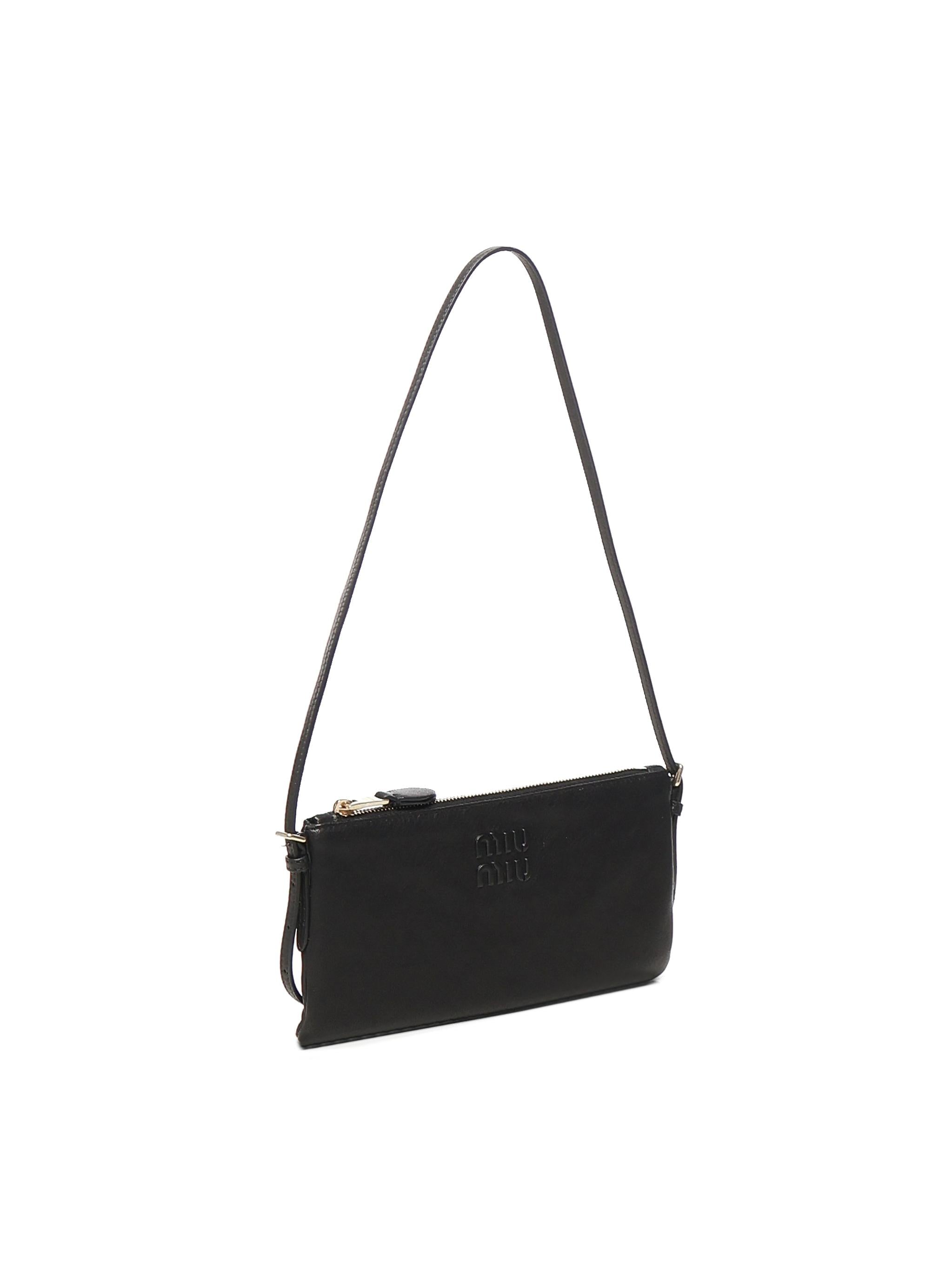Pouch con logo 5NI007 AEFXF0002 MIU MIU