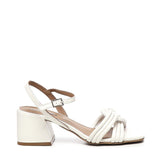 Sandalo con nodo intrecciato A55212 CREAM CARMENS