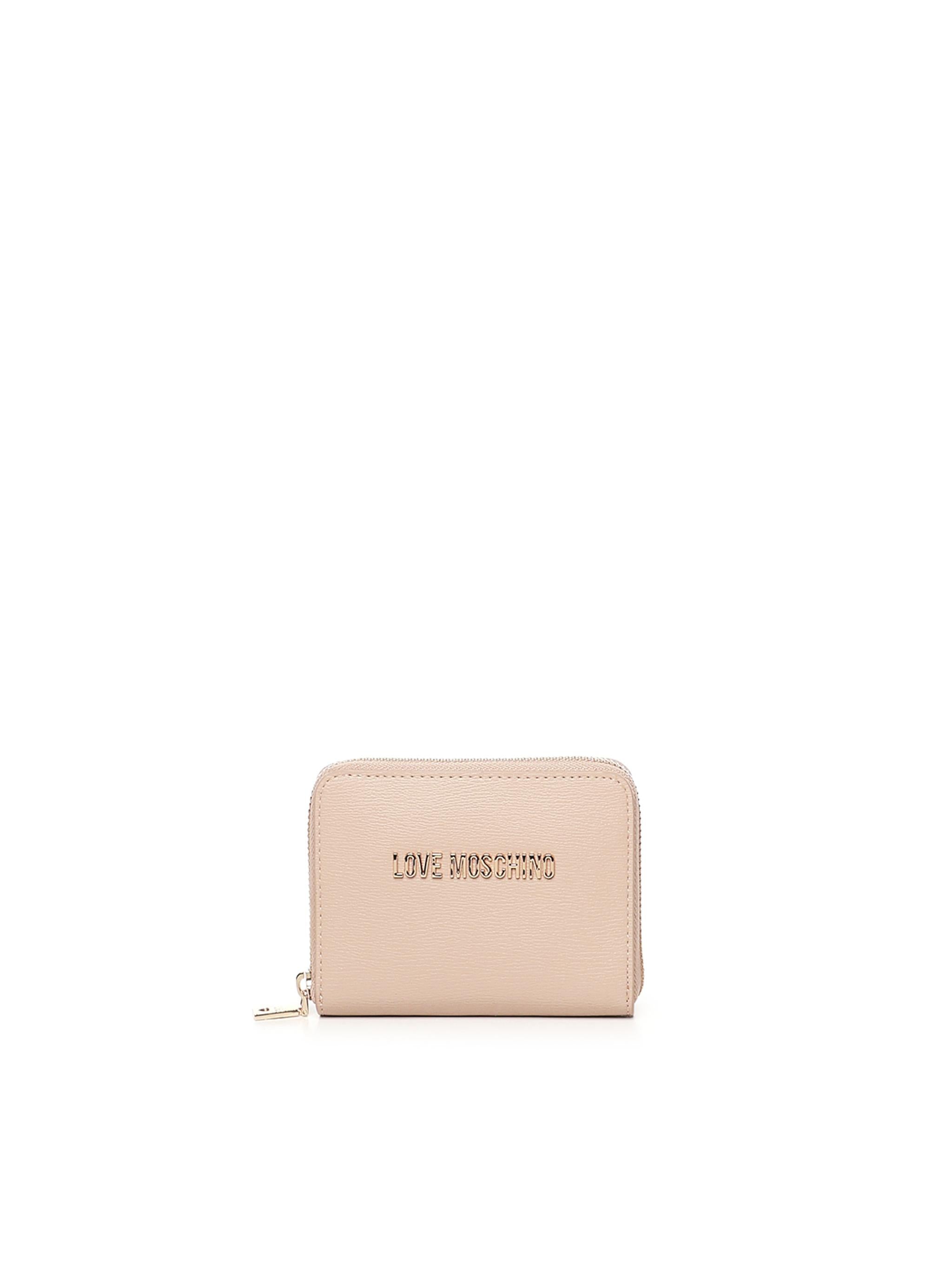 Portafoglio zip around con logo JC5702PP1MLD0 105 LOVE MOSCHINO
