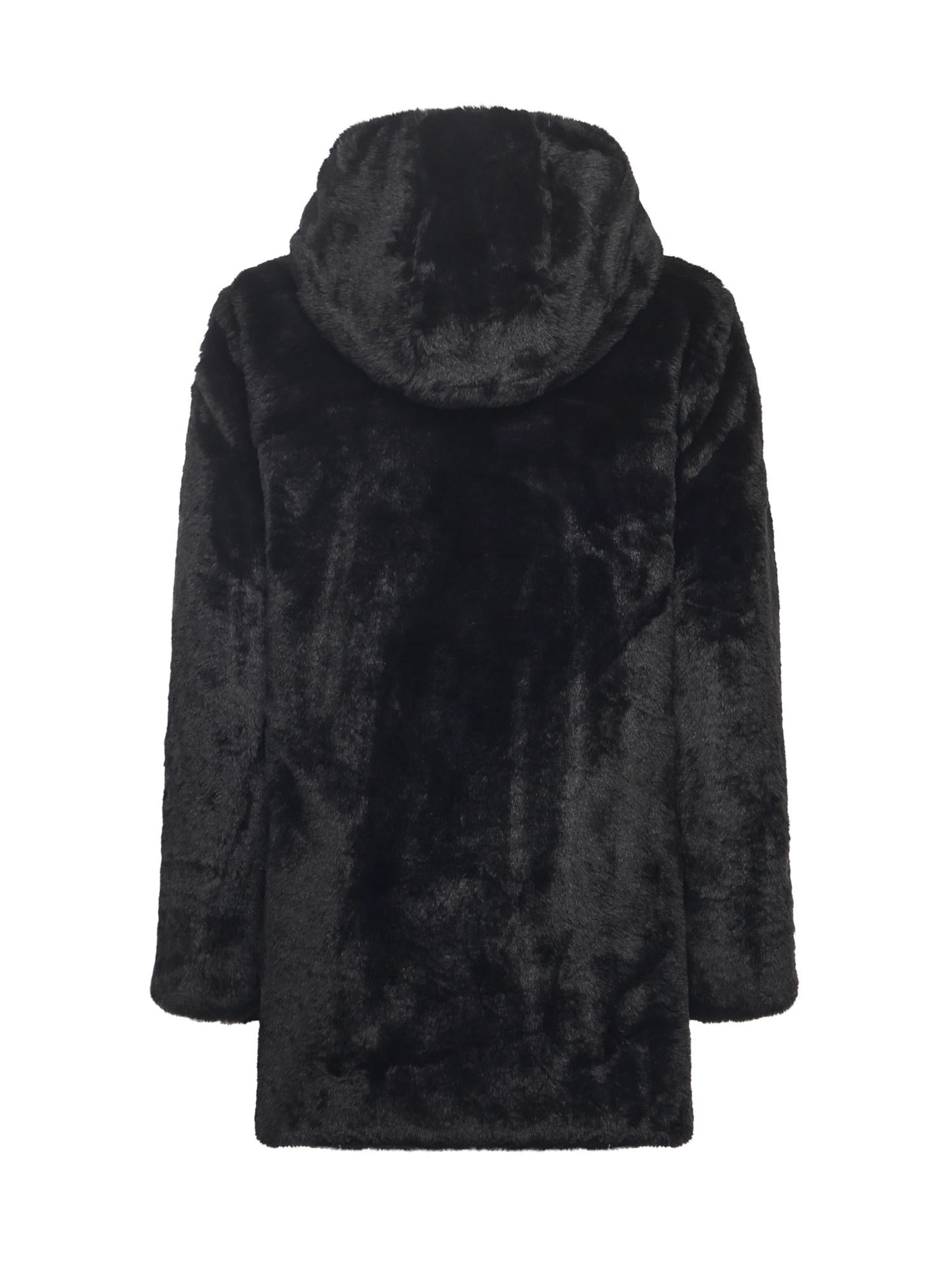 Giacca lunga Bridget in pelliccia sintetica D40070W FURY2110000 SAVE THE DUCK