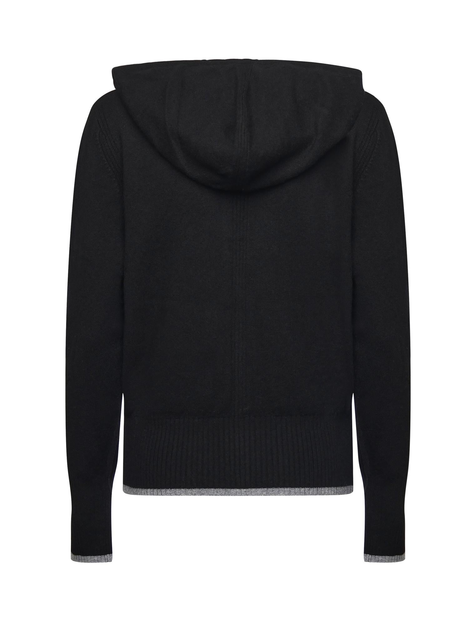 Cardigan con zip in lana e cashmere 105491 A2Q9Z99 PINKO