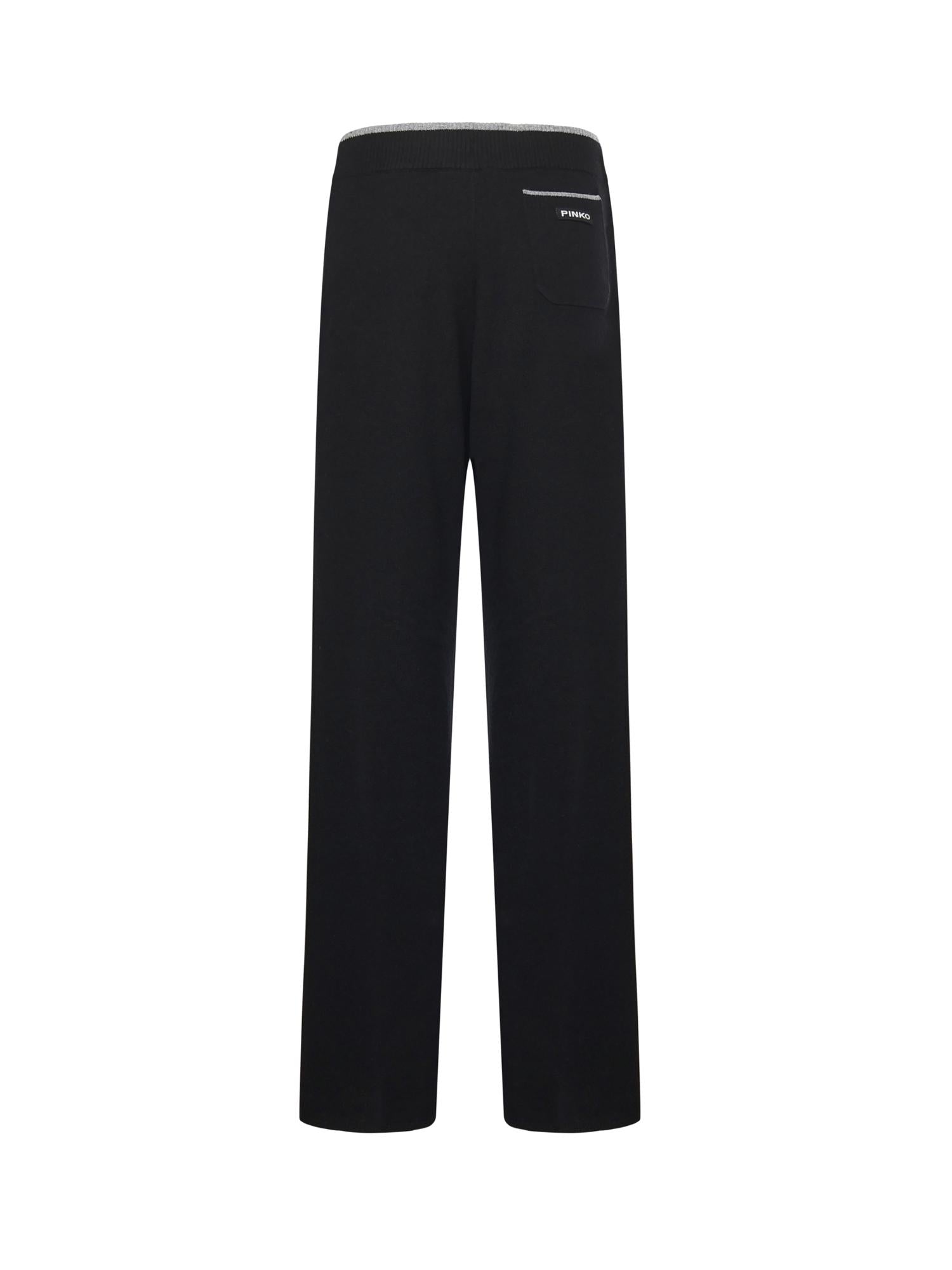 Pantalone Veraguas in lana e cashmere 105490 A2Q9Z99 PINKO