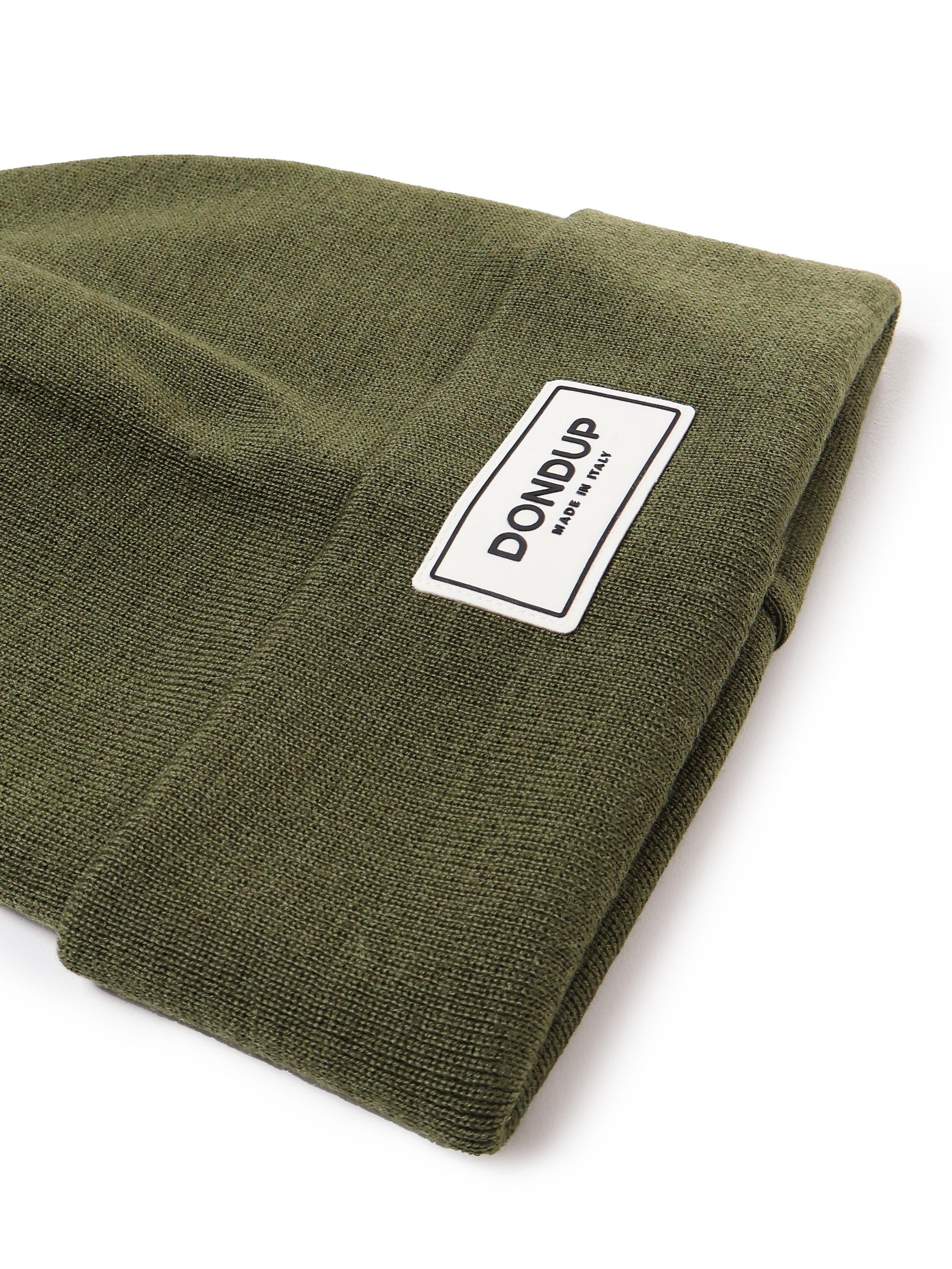 Berretto beanie con logo applicato WQ058 Y00474DXXX633 DONDUP