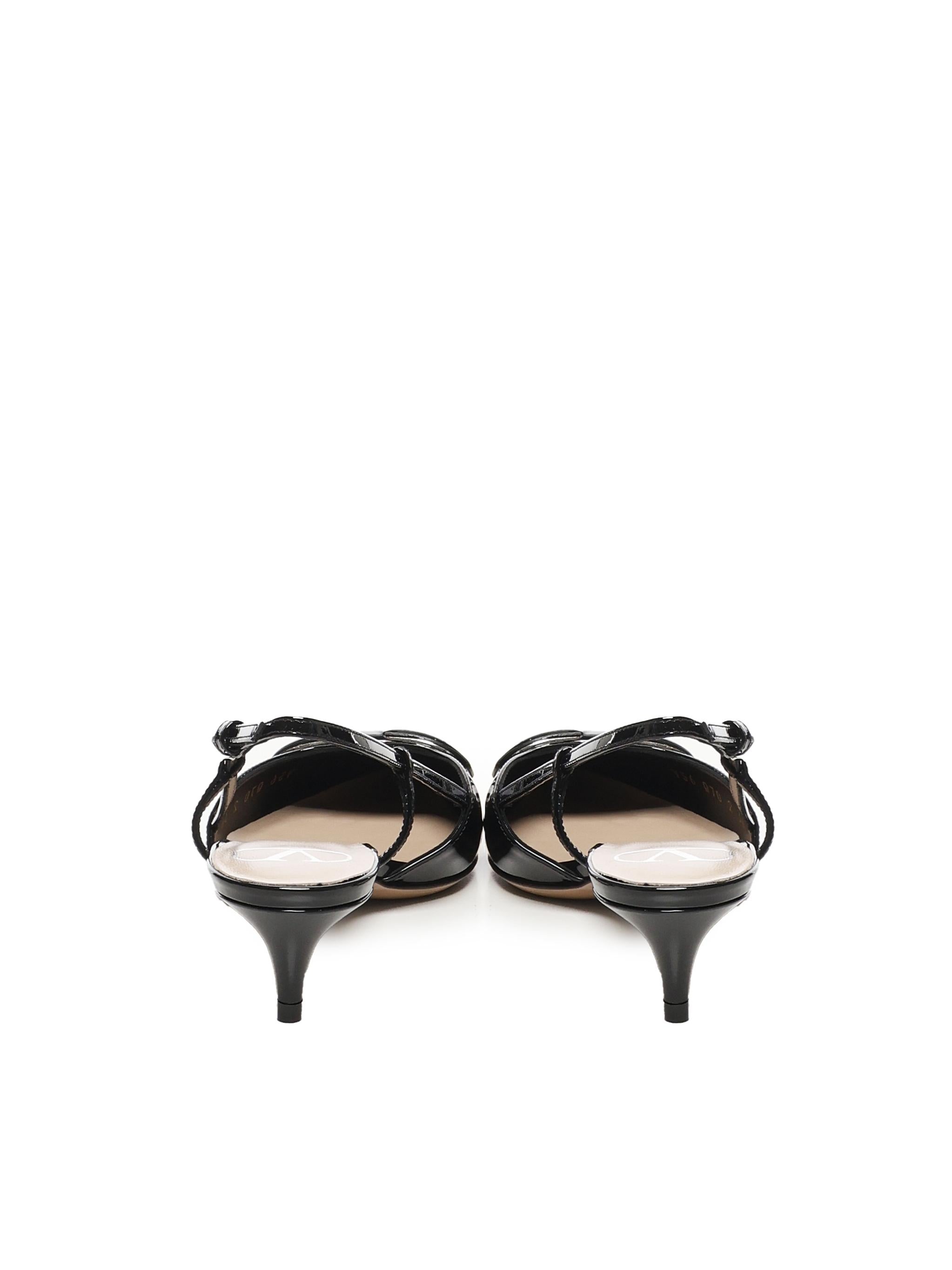 Décolleté Slingback in vernice VLogo Signature 6W2S0Q70 TMK0NO VALENTINO GARAVANI