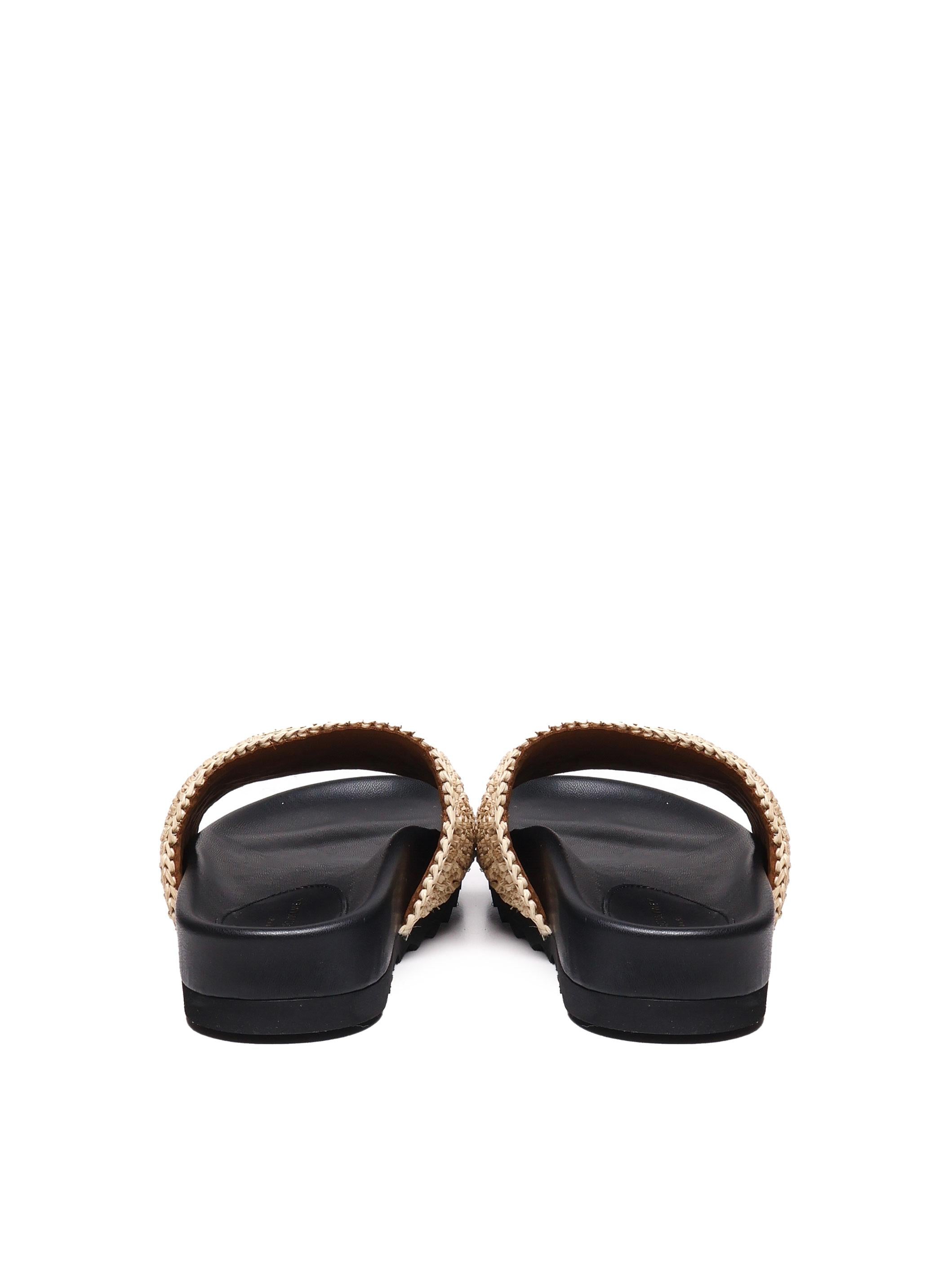 Slippers Elyse in gomma e rafia 810387 AFACL08536 STELLA McCARTNEY