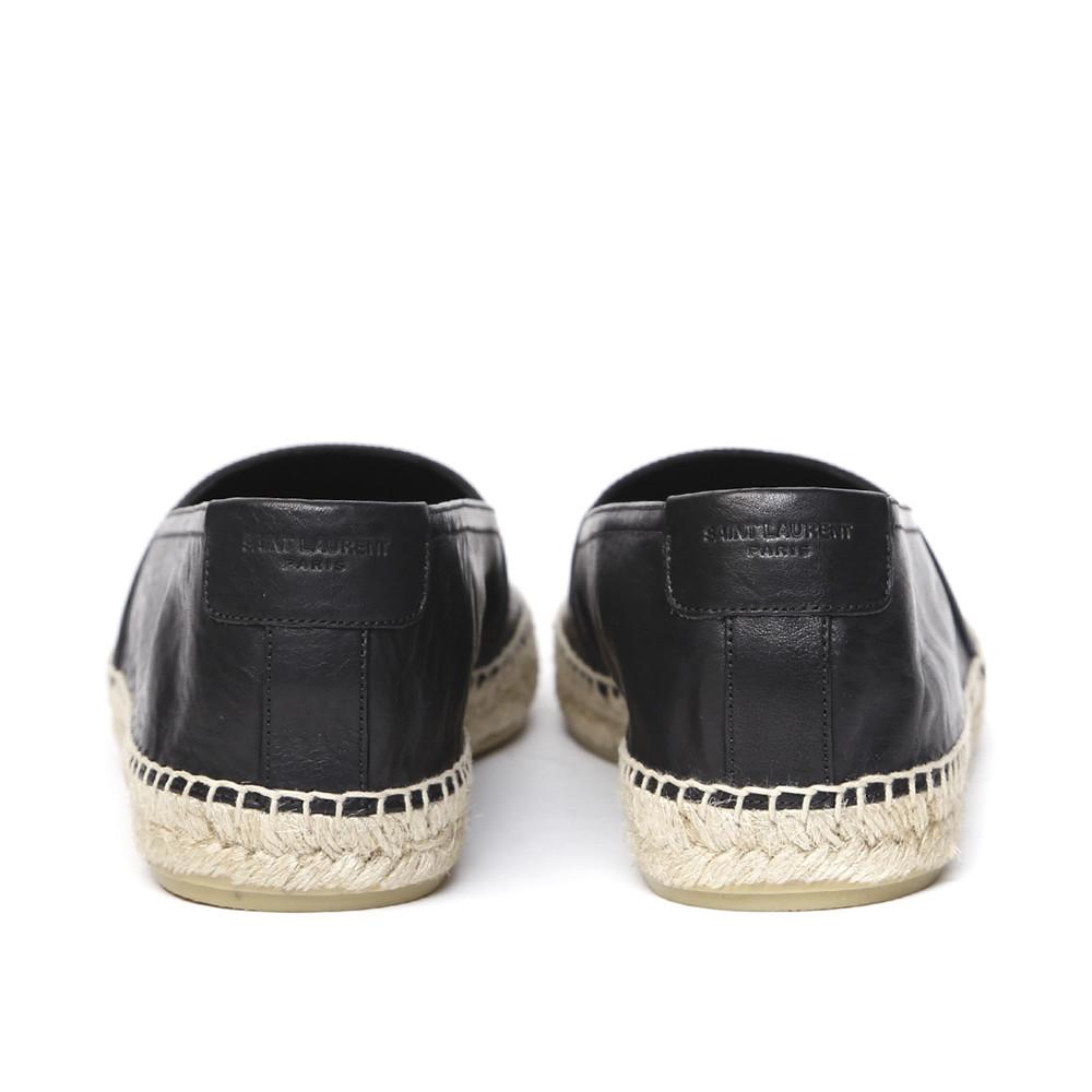 Espadrillas in pelle martellata 509616 0AS001000 SAINT LAURENT