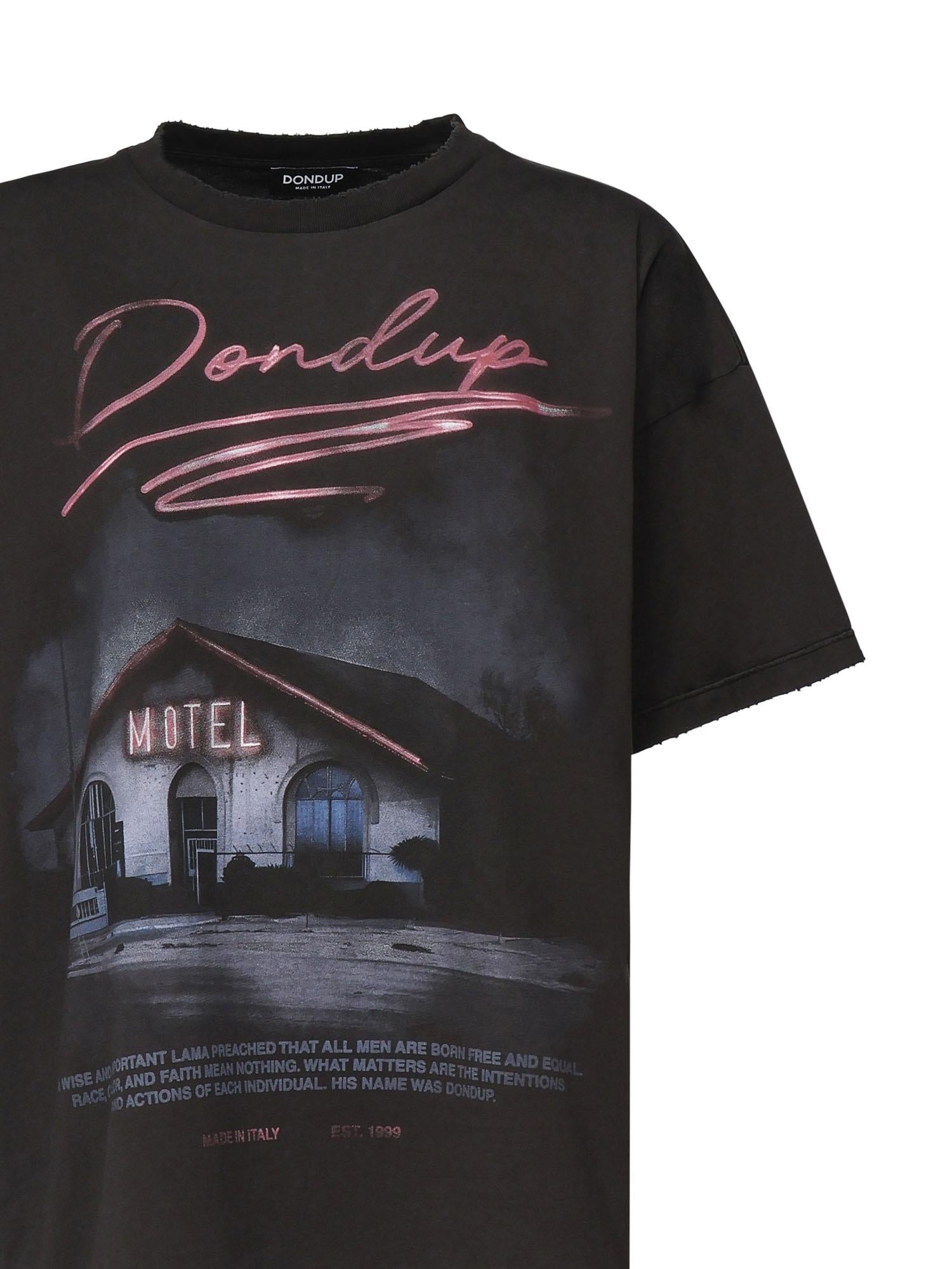 T-shirt con stampa DS034 JF0350DLQ2999 DONDUP