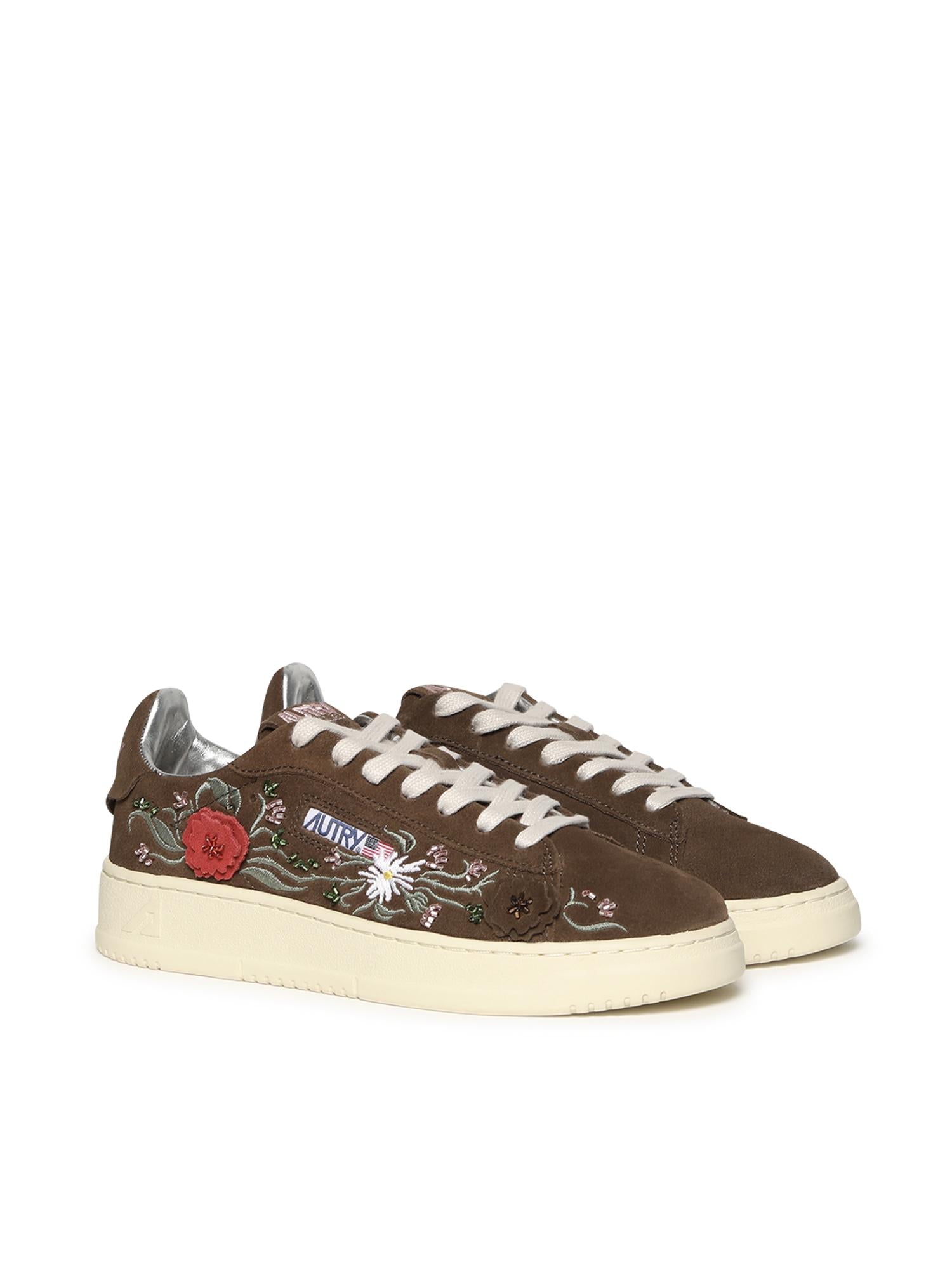 Sneakers Dallas low 'Floral' in suede ADLW EY03 AUTRY