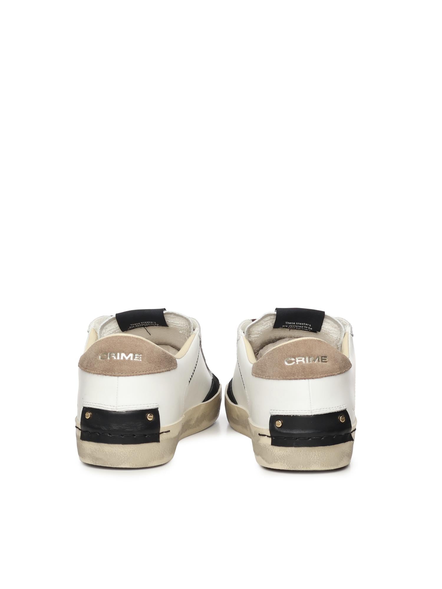 Sneakers Distressed<BR/> 11001AA8 WHITE CRIME LONDON