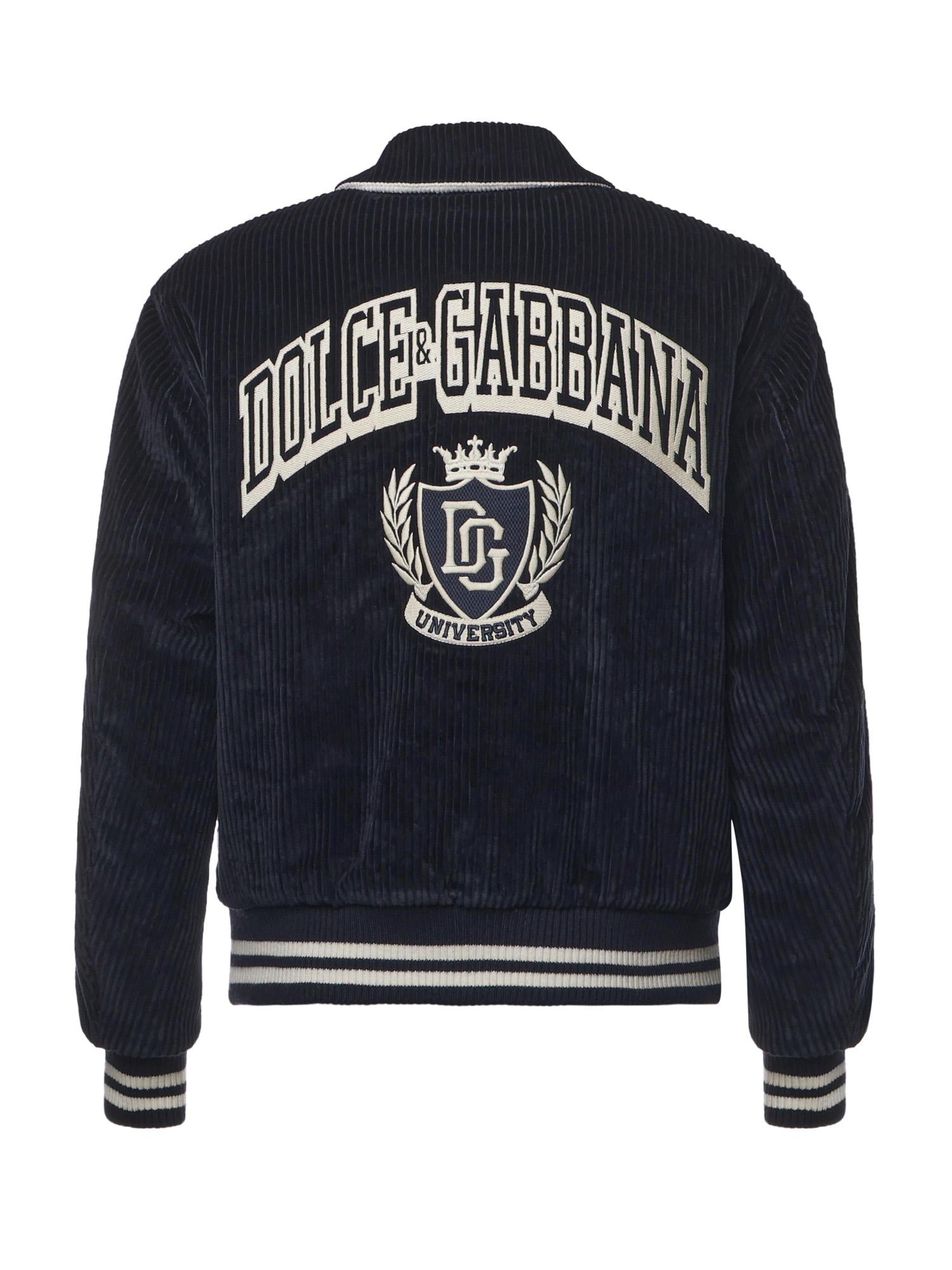 Bomber in velluto a coste G9BPXZ FUVLIB0665 DOLCE & GABBANA