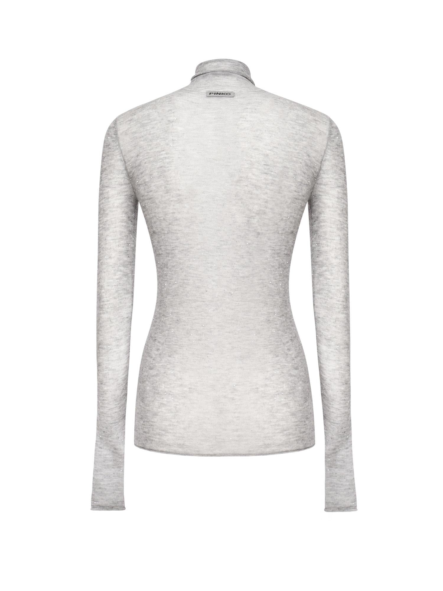 Maglia in lana con micro paillettes 105821 A2PMI42 PINKO