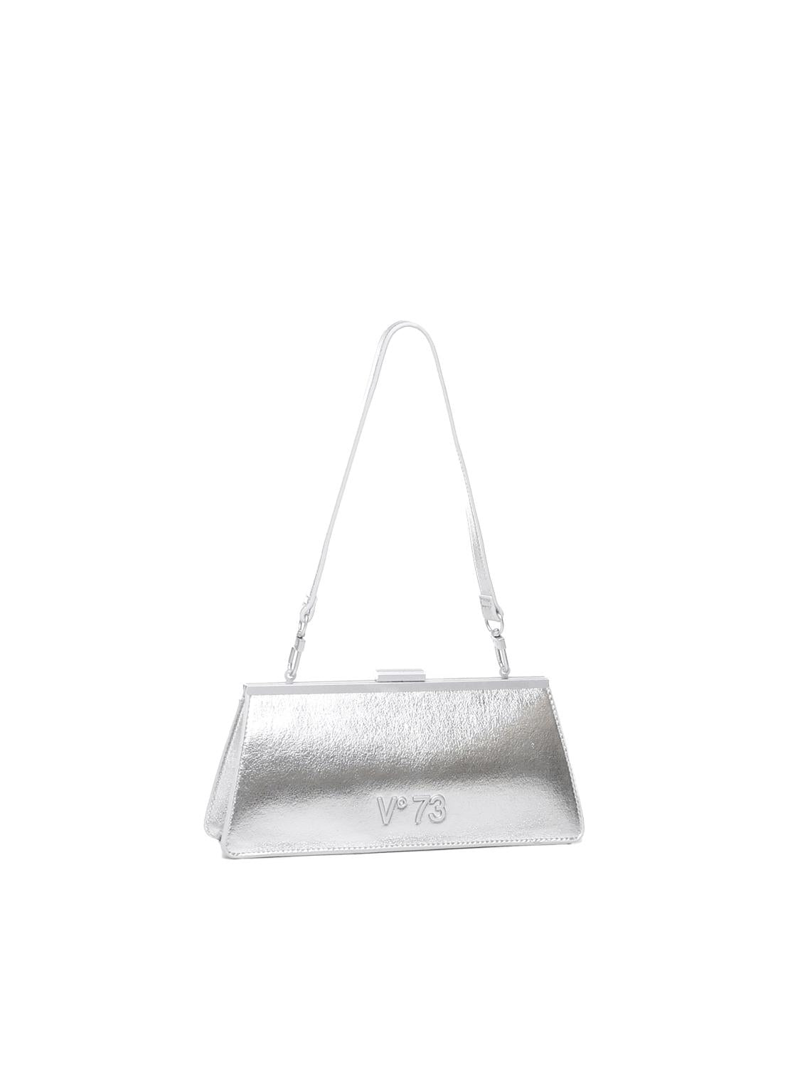 Clutch Crow Sports metallizzata 73BS7Q302 CROWARGENTO V° 73