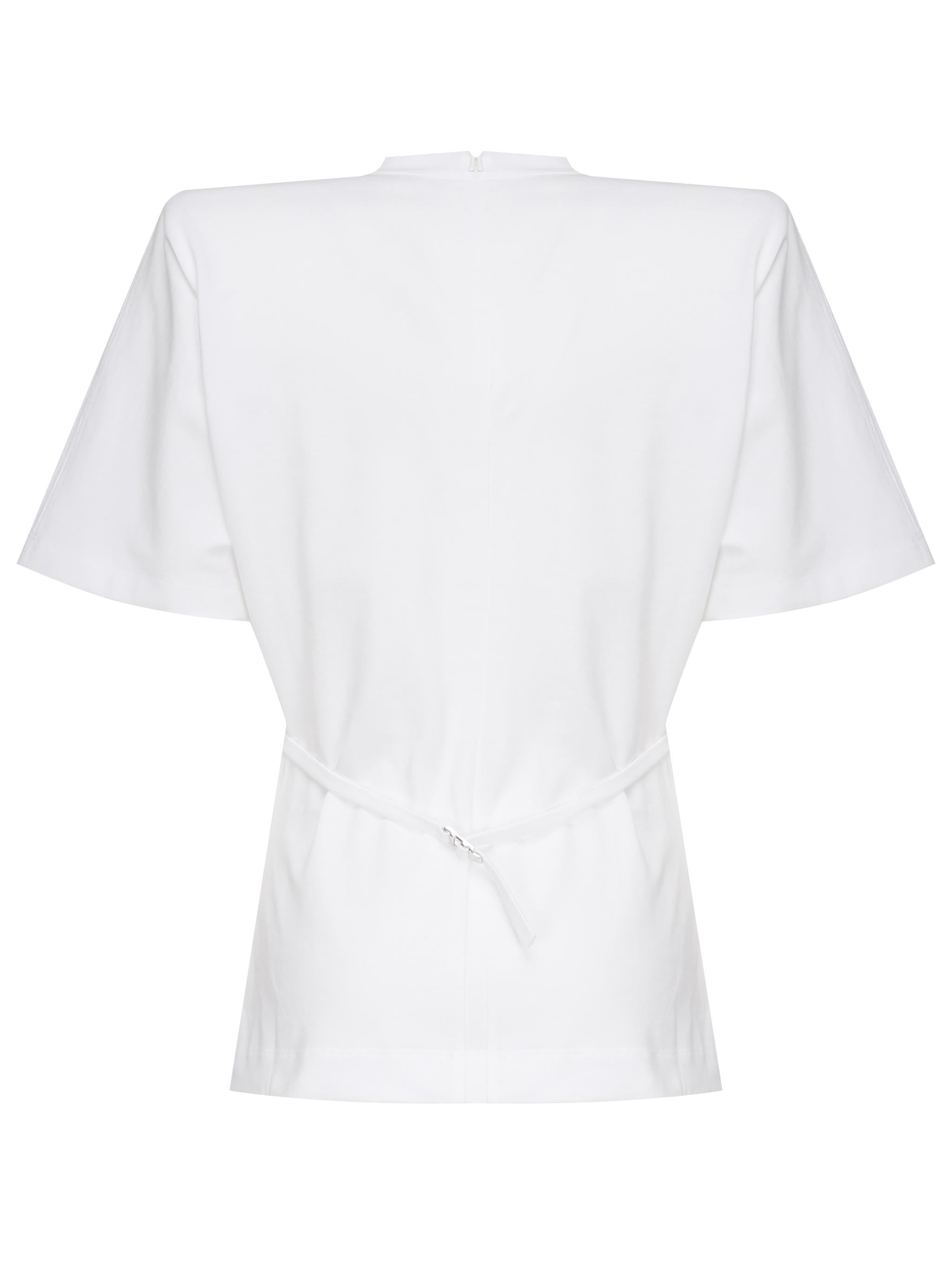 T-shirt con spalle imbottite 105217 A2M2Z04 PINKO