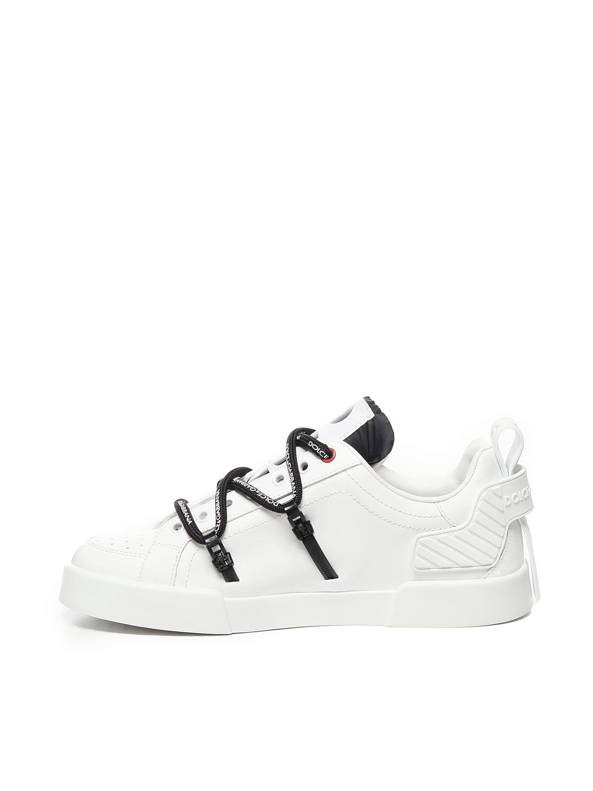 Sneaker Portofino in vitello e vernice CS2328 AJ98689697 DOLCE & GABBANA
