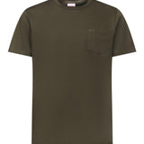 T-shirt in jersey di cotone con taschino T45101 74 SUN 68