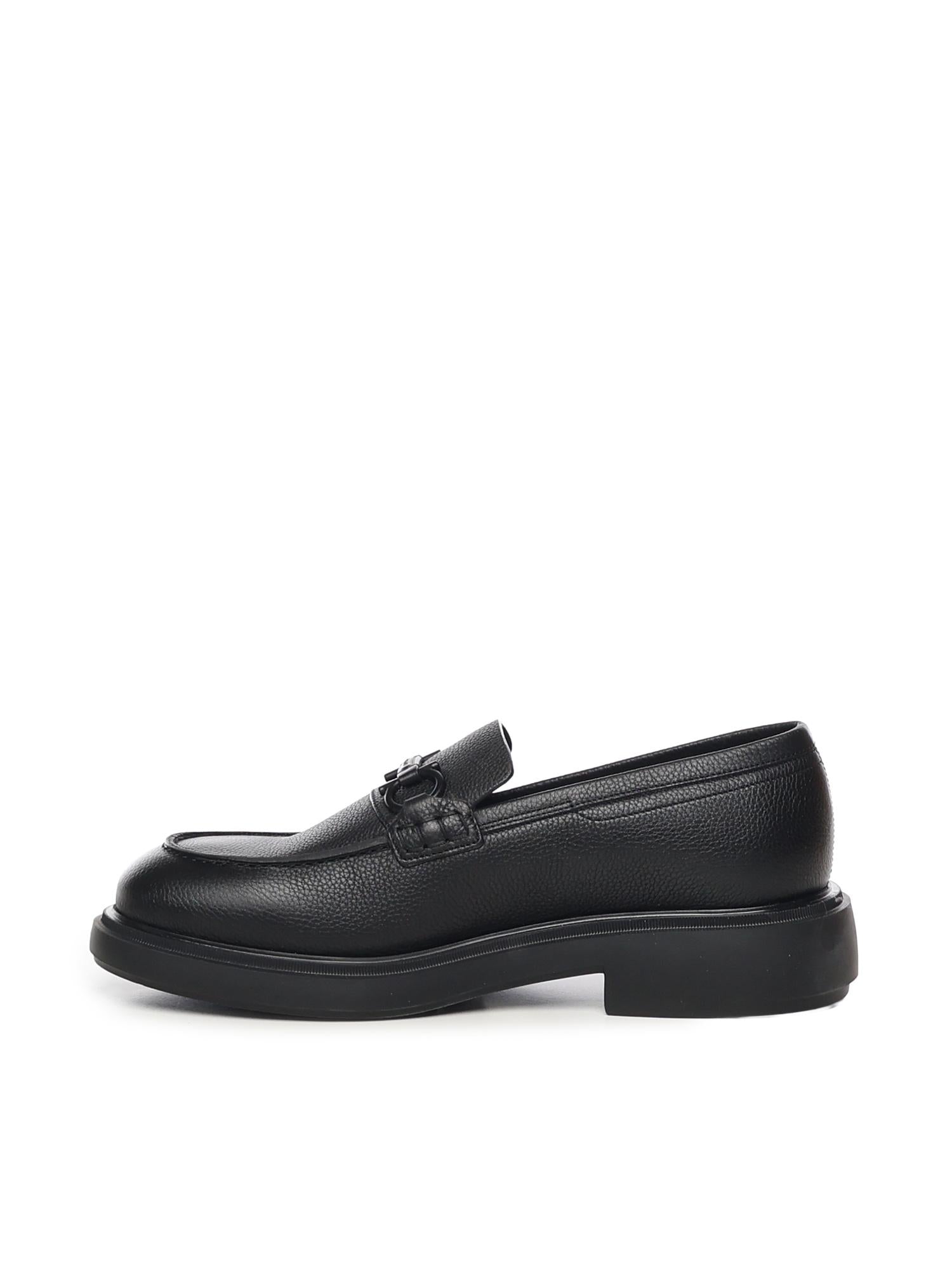 Mocassino con ornamento Gancini 029944 784396001 FERRAGAMO