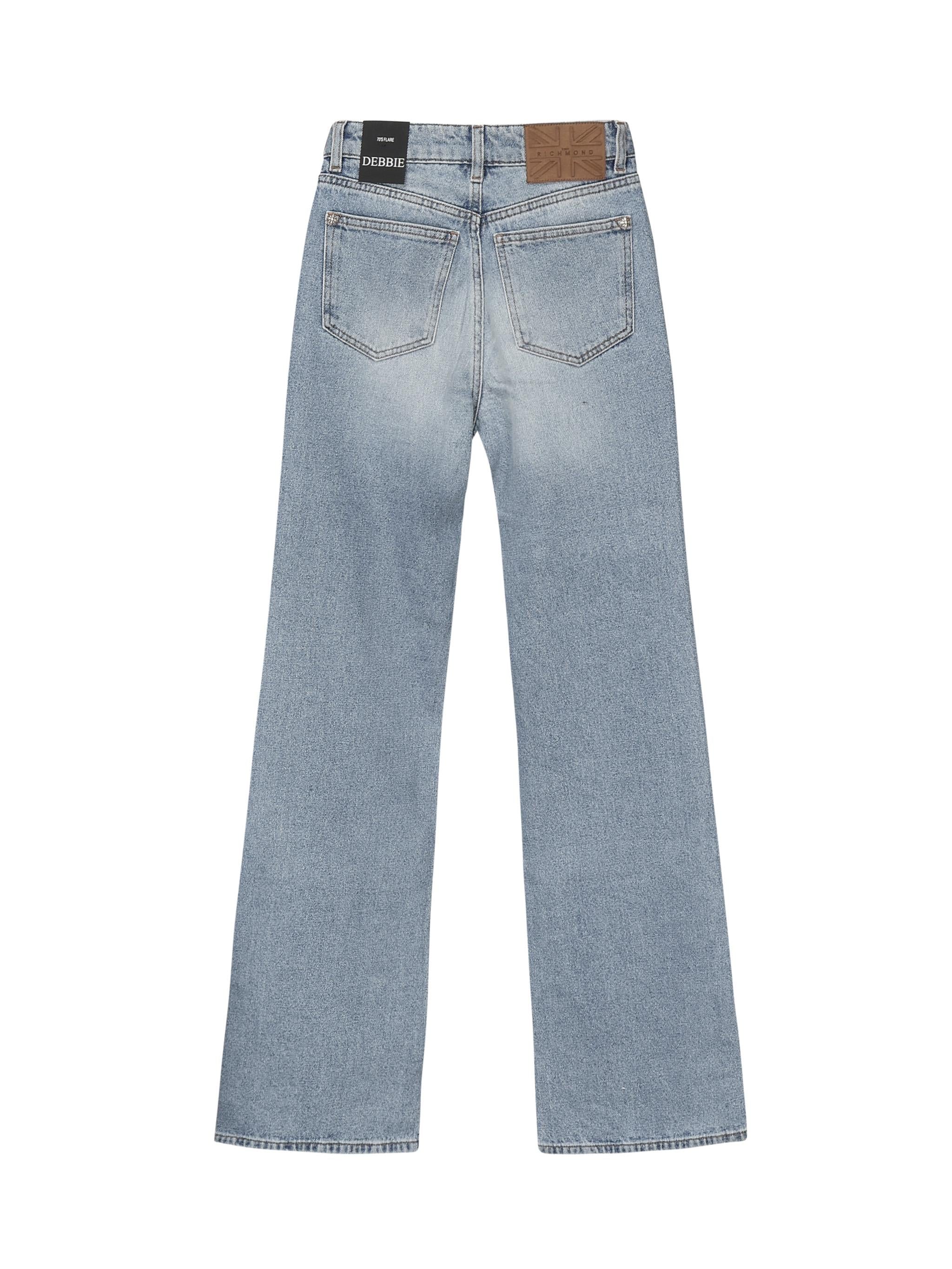 Jeans flare con strass<BR/> RWP25414JE JOHN RICHMOND
