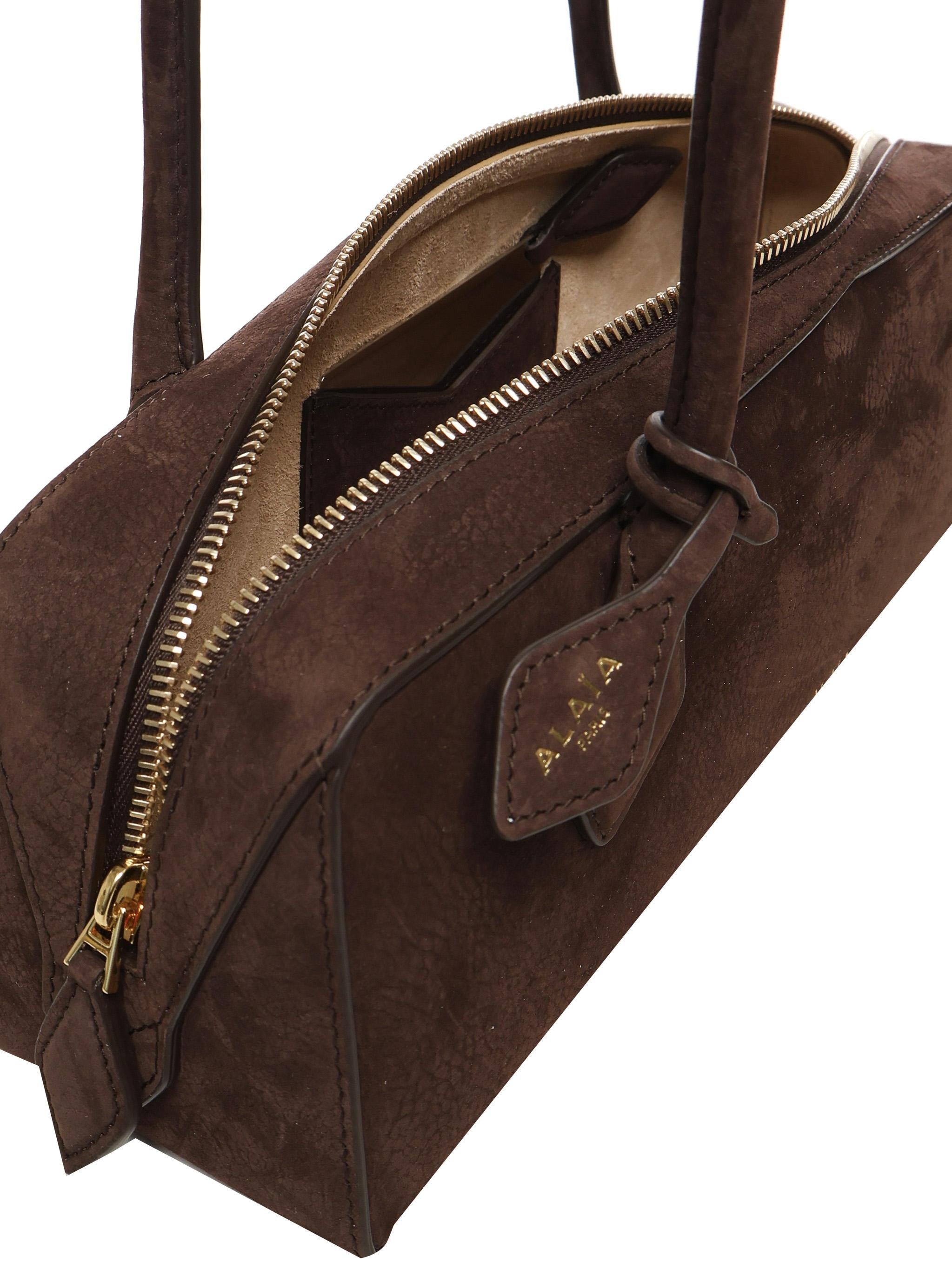 Borsa Le Teckel Media in nabuk AA1S06033CA214 741 ALAIA