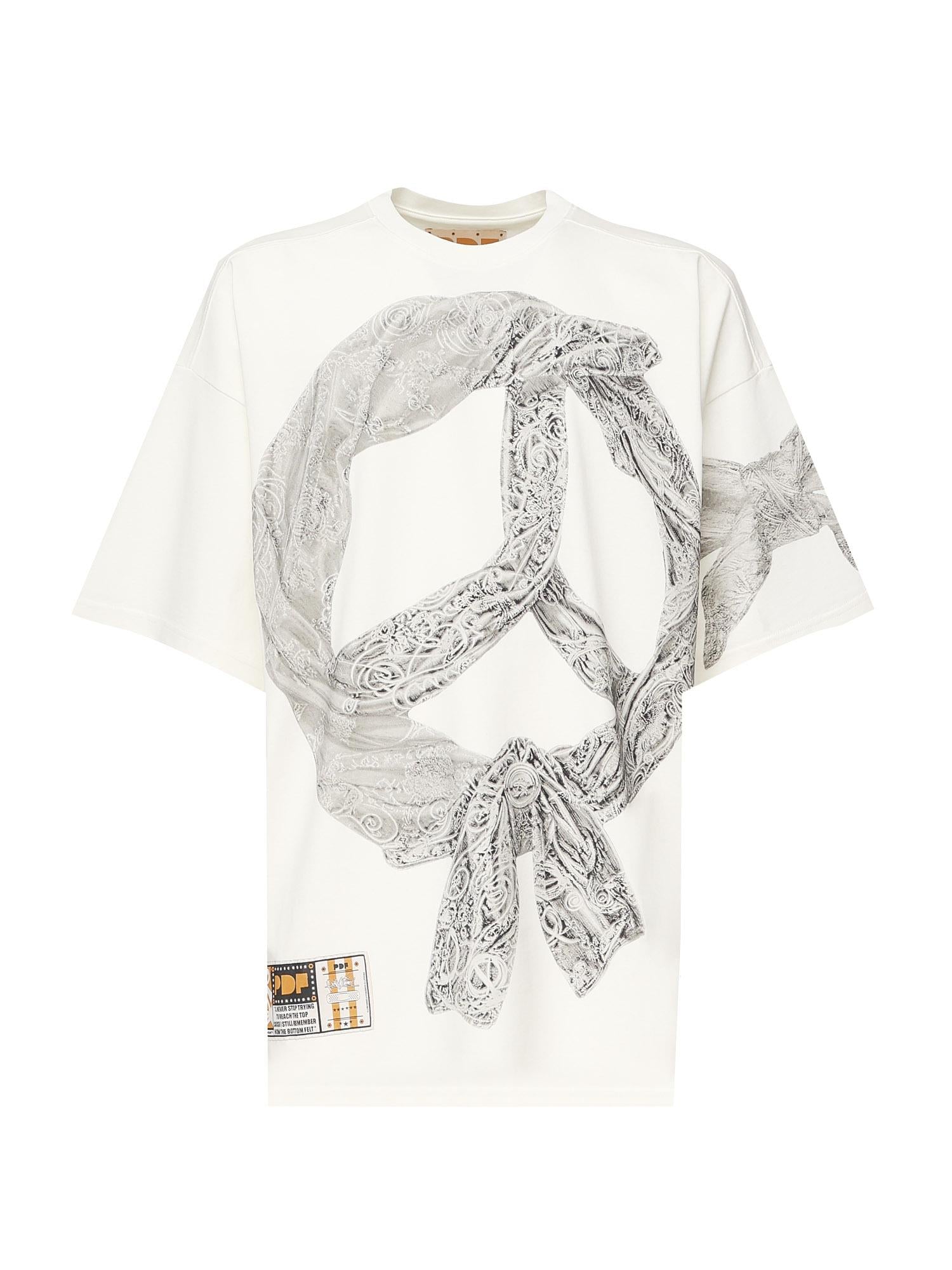 T-shirt con stampa DFM54029TJ110 NO WASH WH/FK PDF CHANNEL