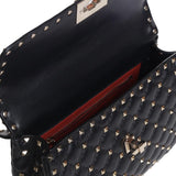 Borsa media Rockstud Spike in nappa<BR/> 5W0B0122 NAP0NO VALENTINO GARAVANI