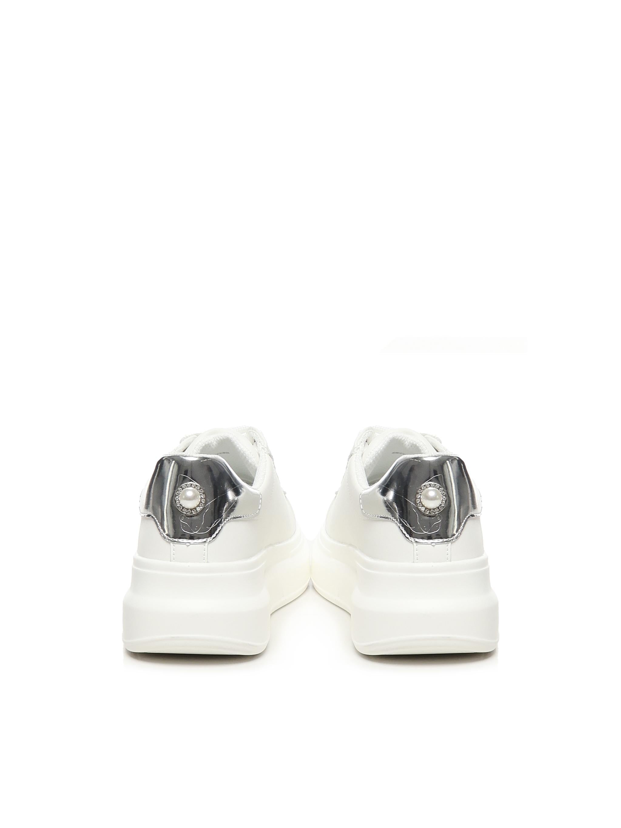 Sneakers Polis BYSC9BM01MET BIAN/ARGENT BY BYBLOS