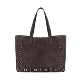 Borsa tote Nellcote media in suede 6W0B0R79 JET0TO VALENTINO GARAVANI