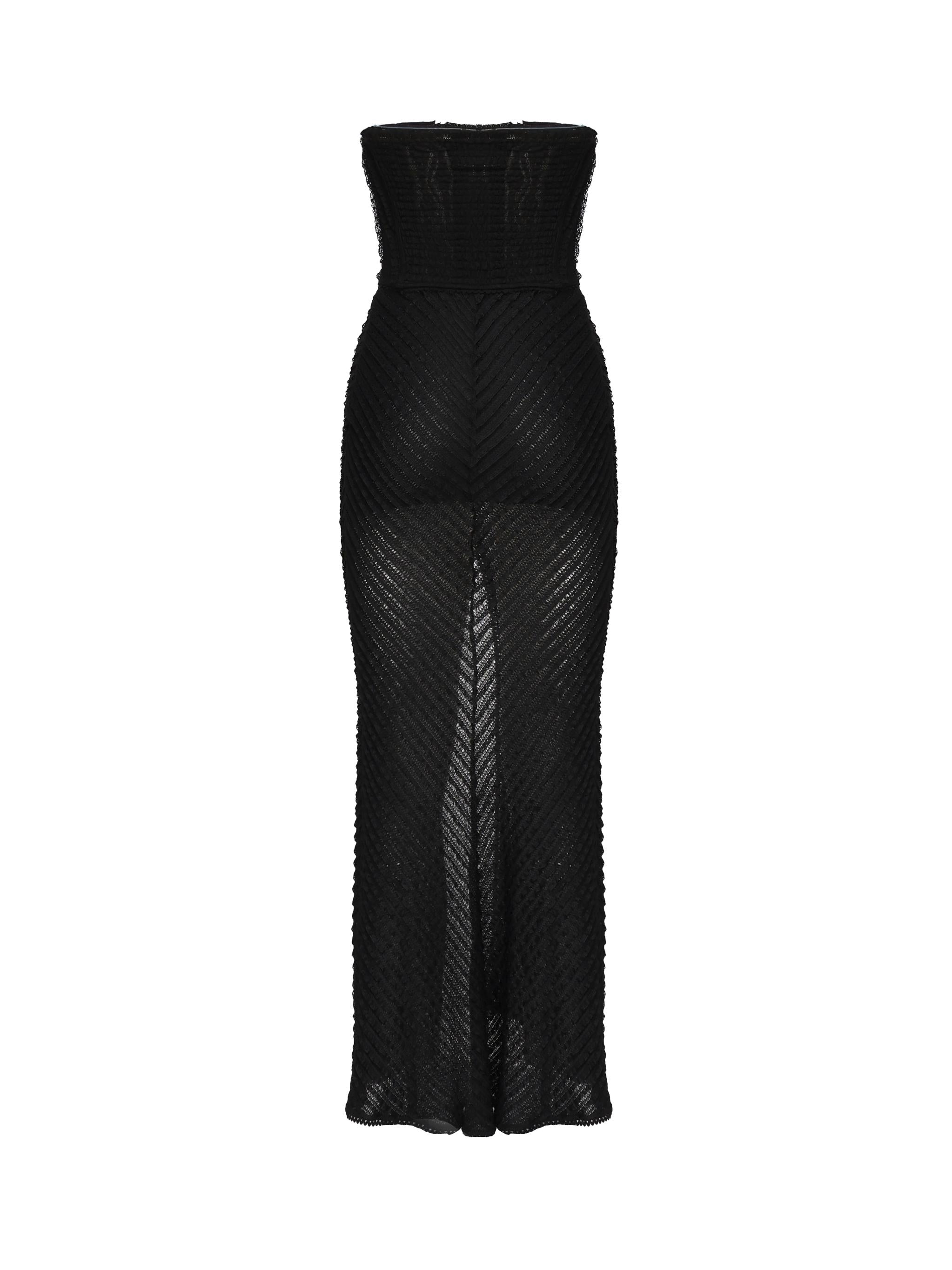 Vestito lungo Fae 255610 BLACK CHARO RUIZ