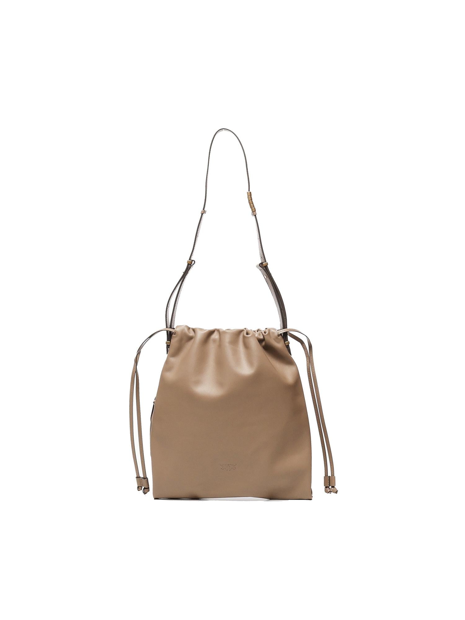 Borsa a spalla con logo 104359 A0QOD01Q PINKO
